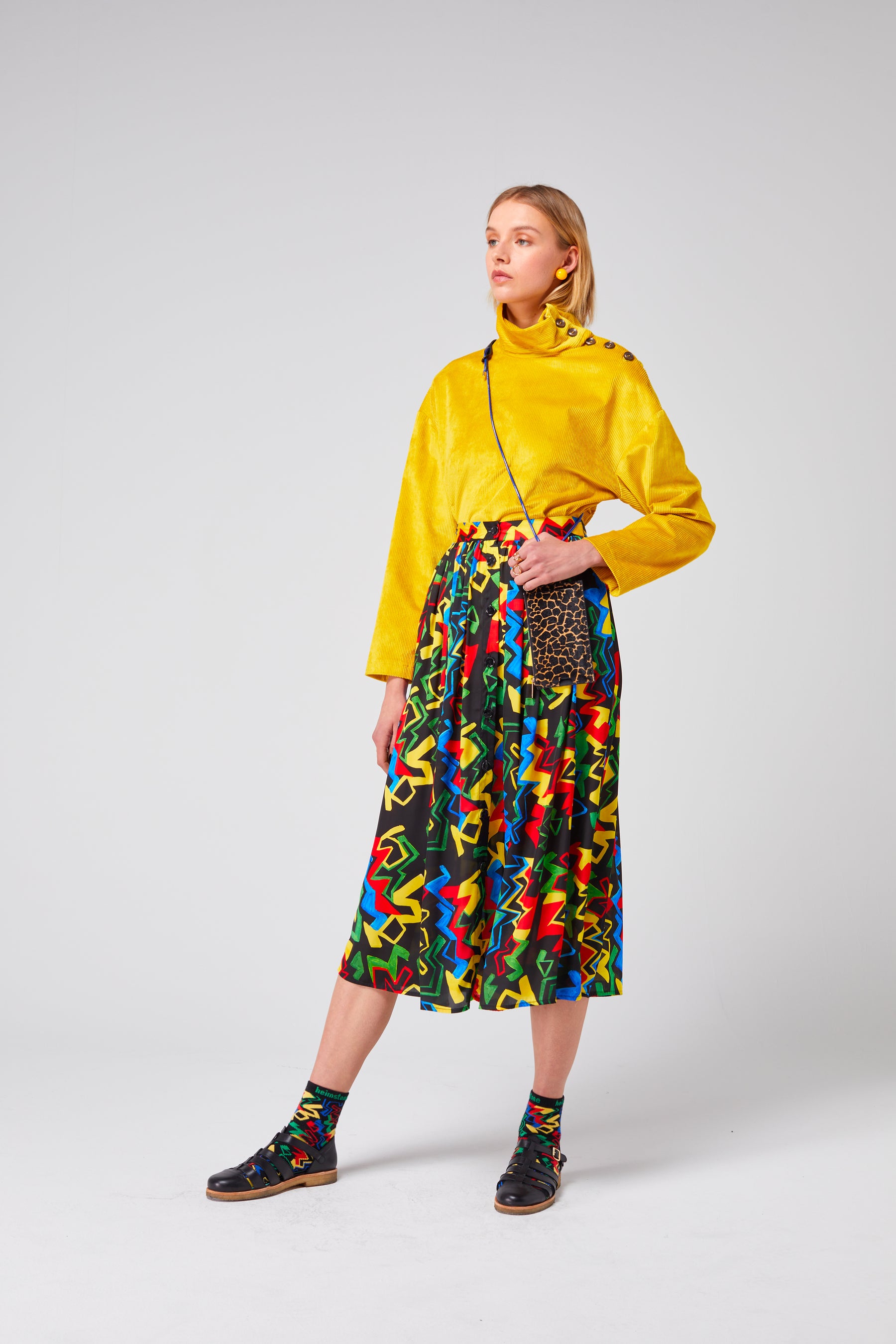 Orso skirt in Electric print