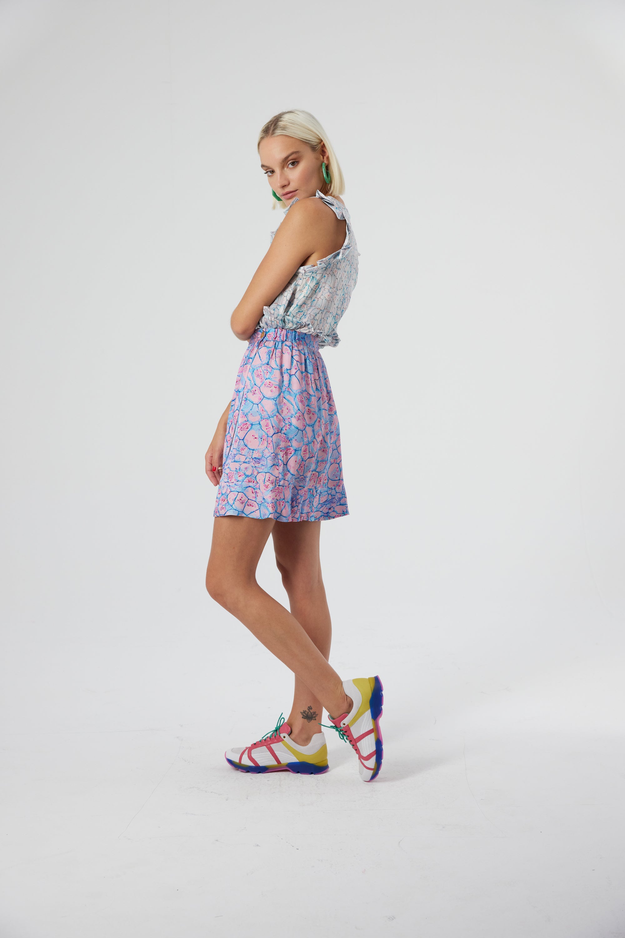 Austria skirt in Poolside print