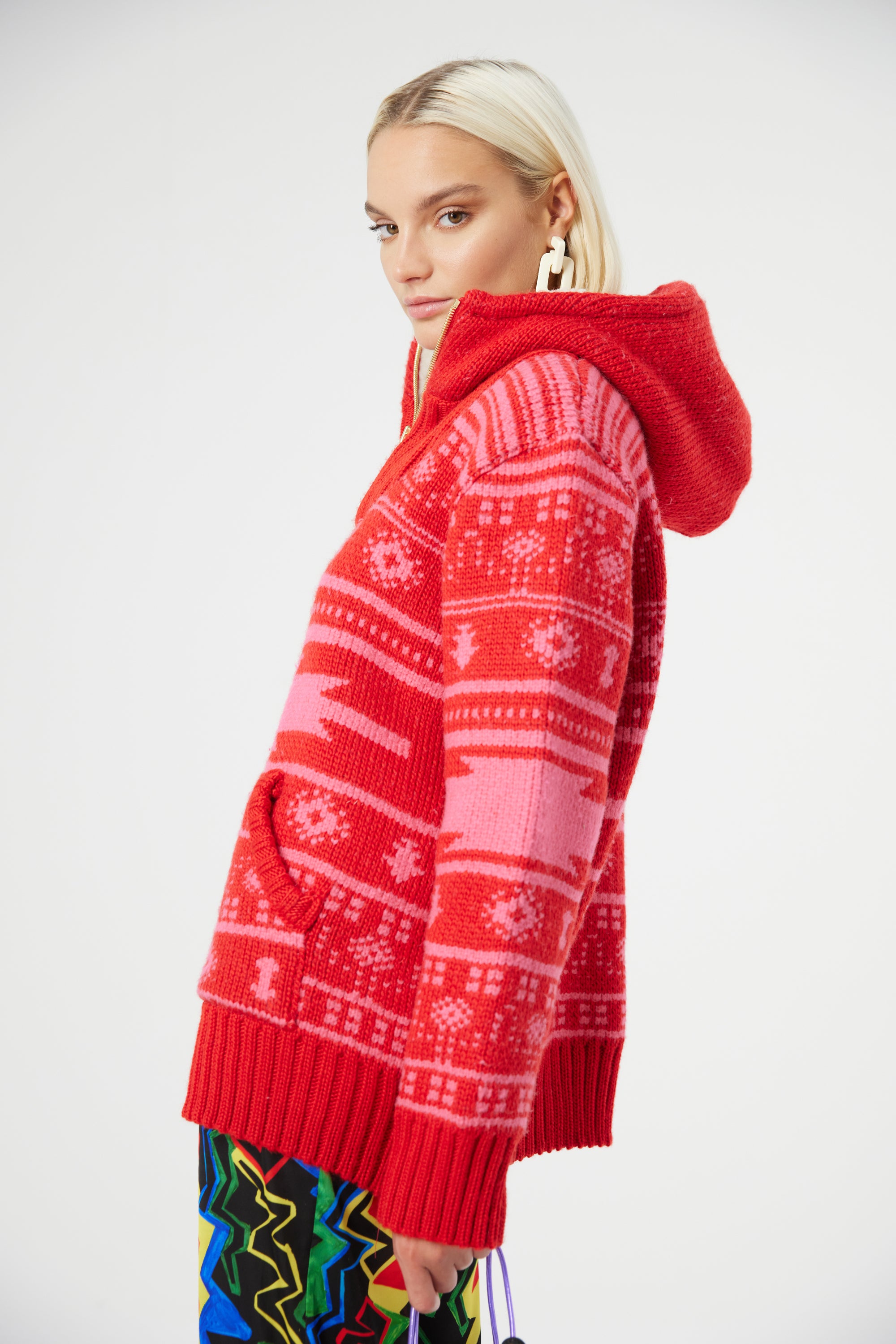 Rocco sweater in Raspberry knit