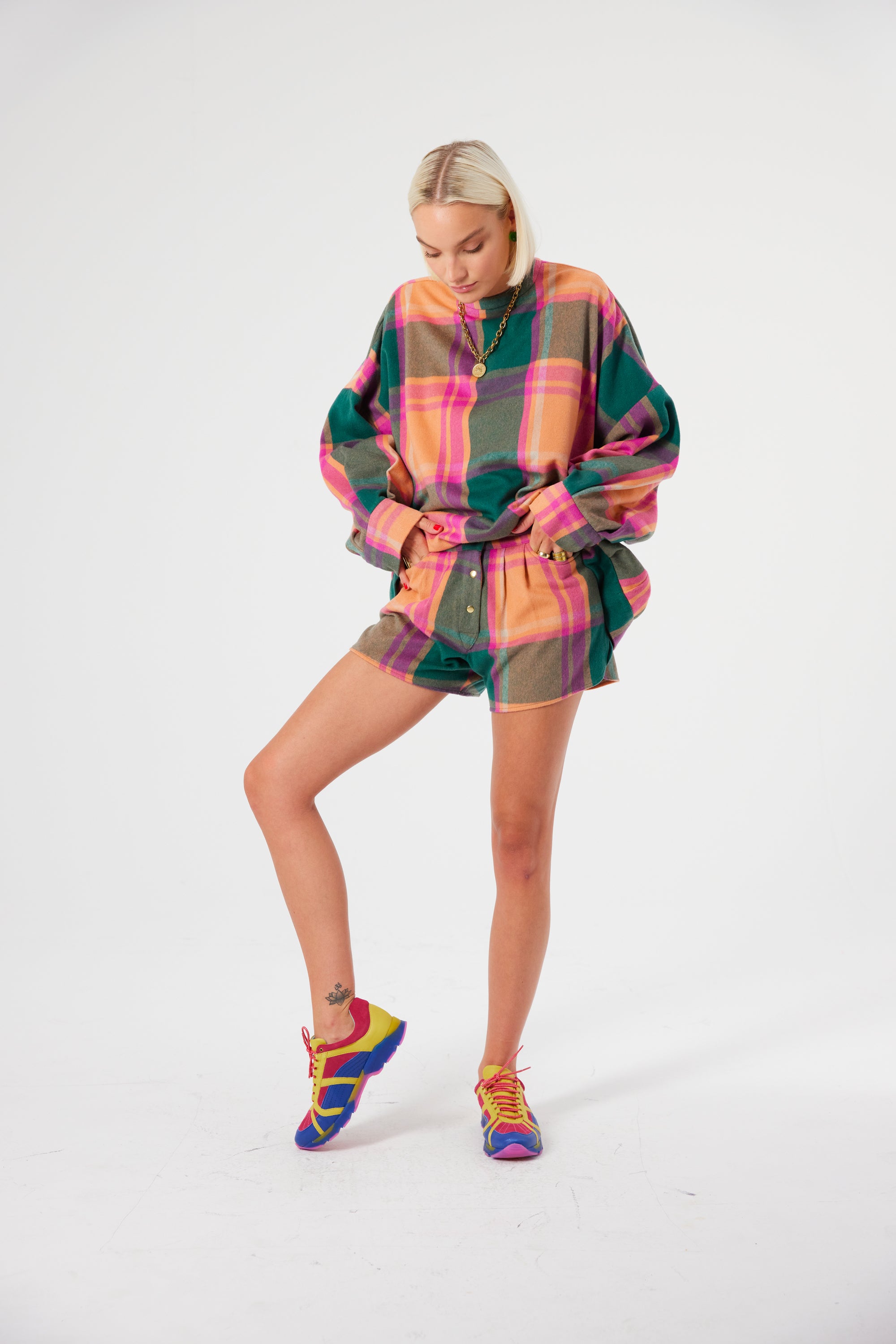 Spencer short in District Rhum cashmere