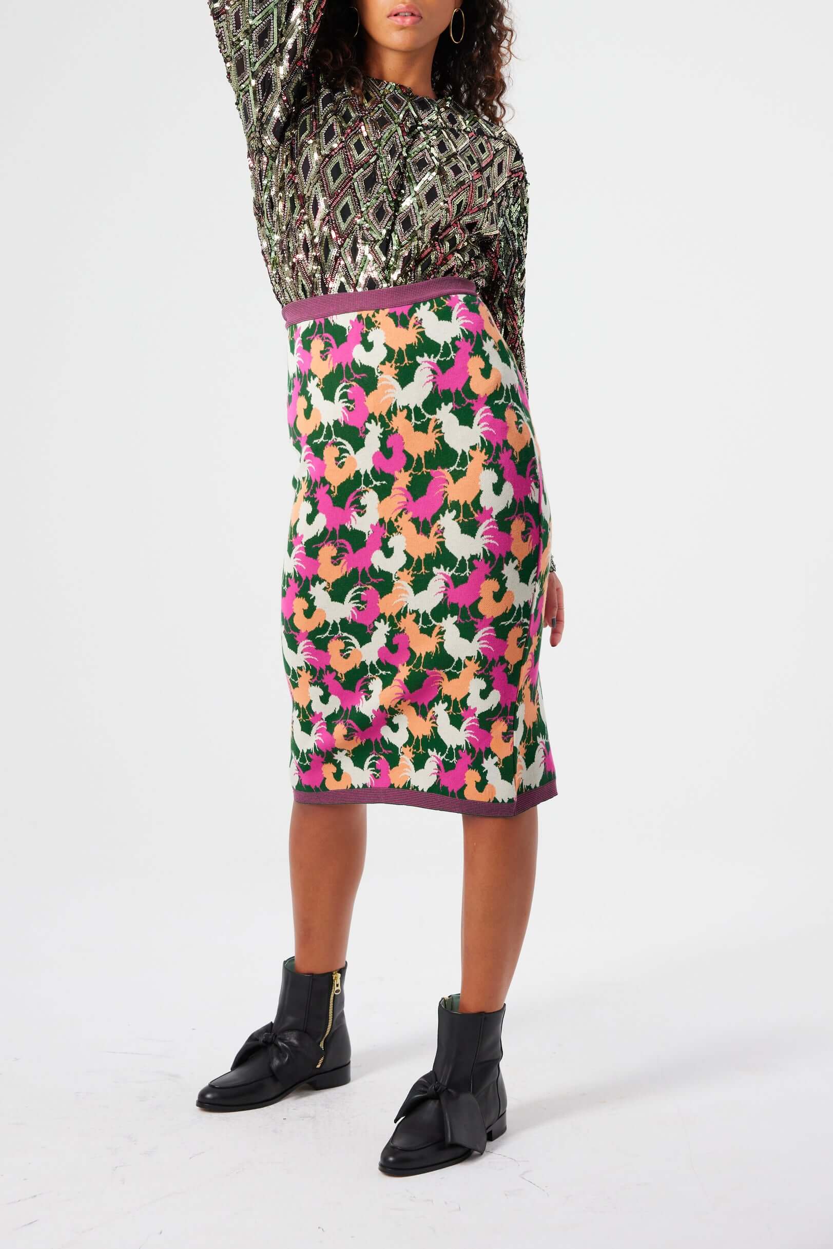 Fox skirt in Coco knit
