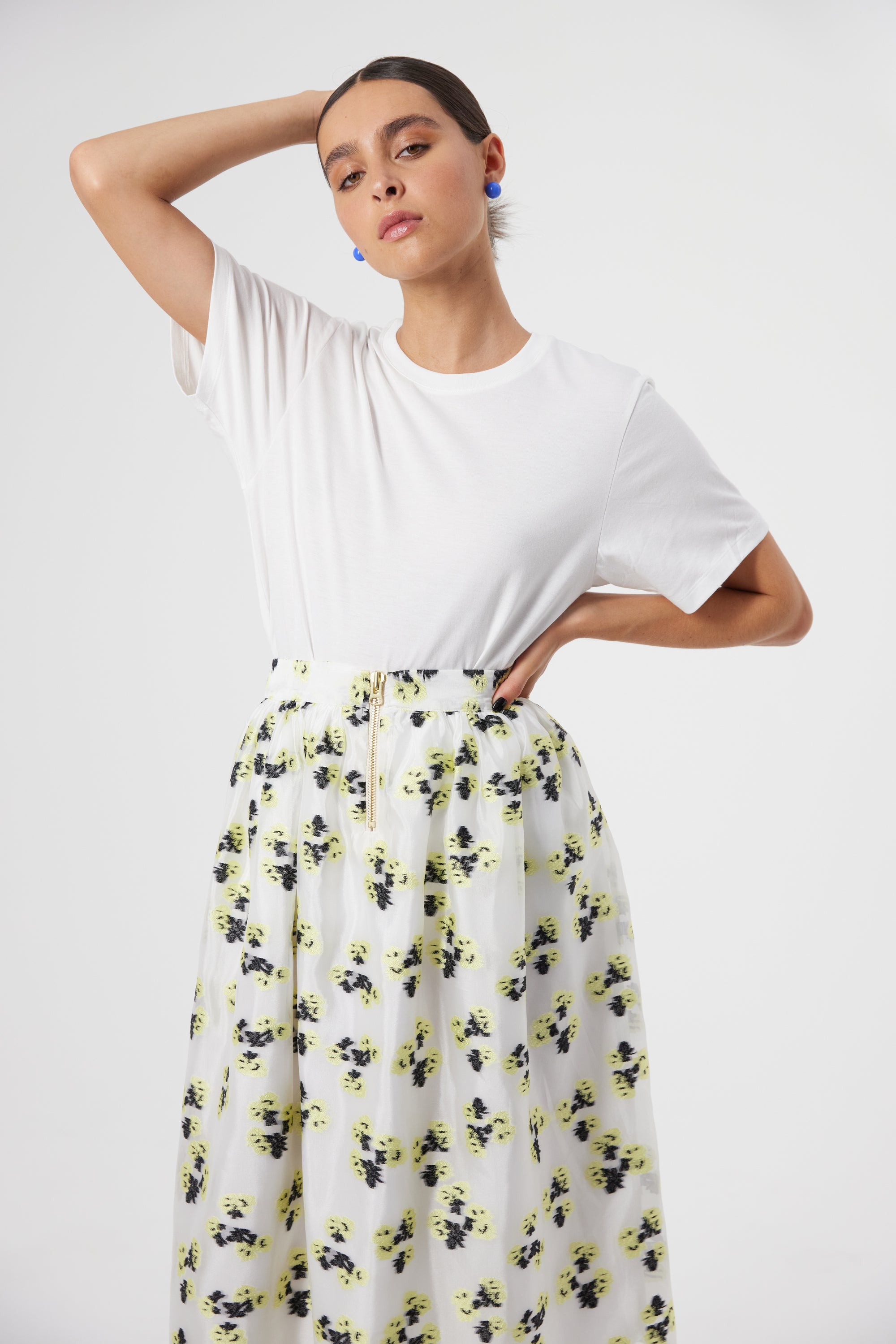 Orso skirt in Firefly embroidery