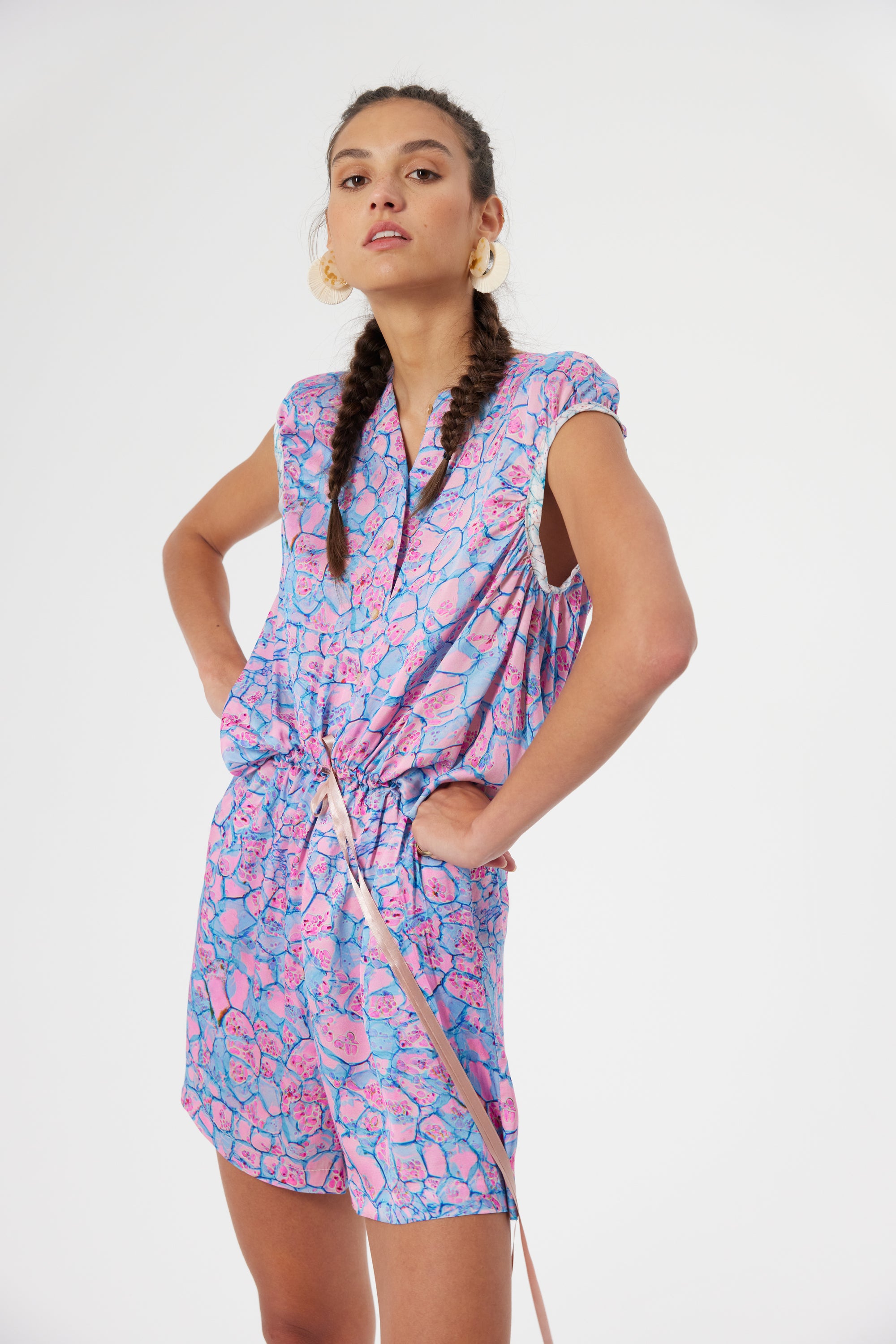 Goa jumpsuit in Poolside print