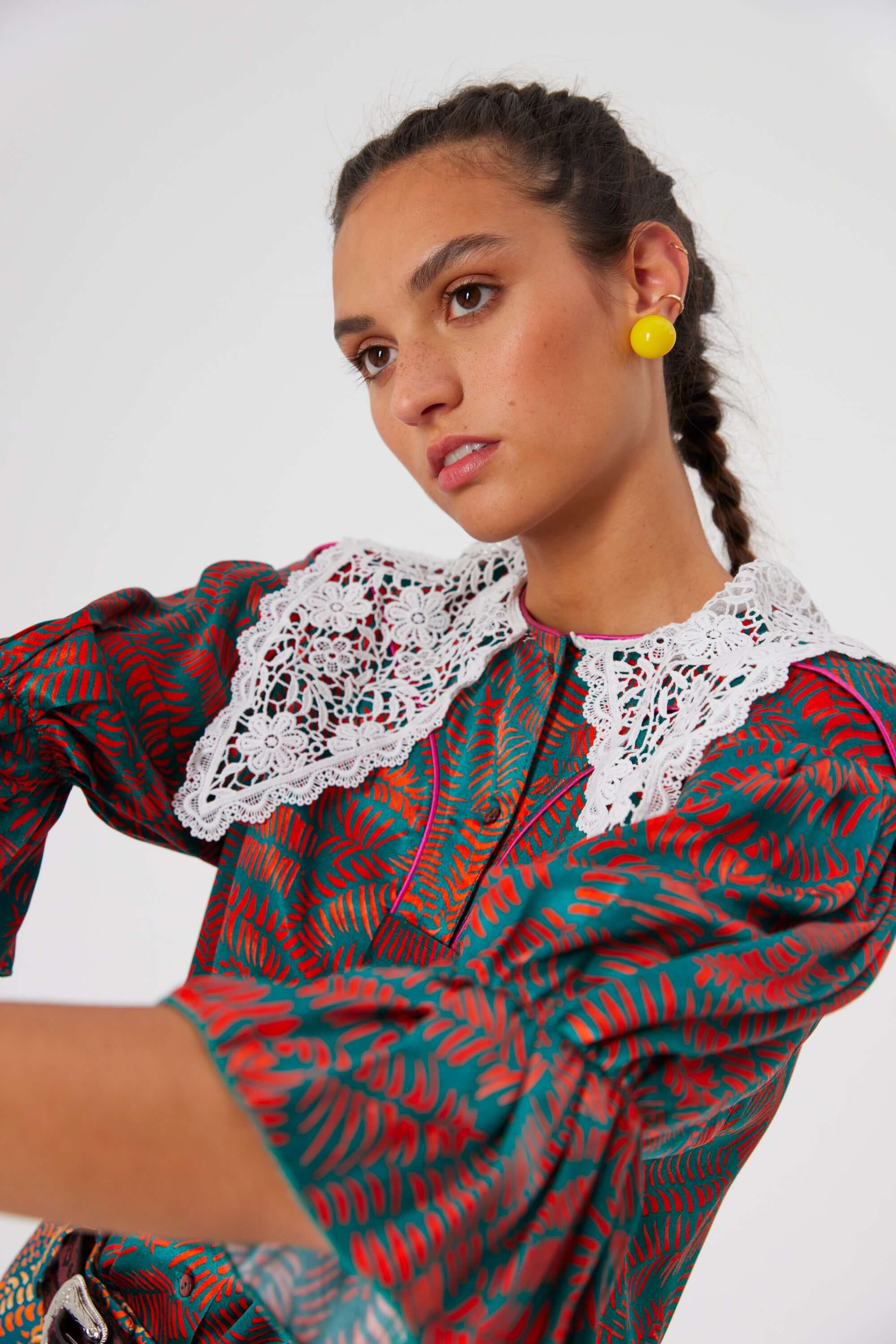 Beausserie shirt in Palmera print | Heimstone