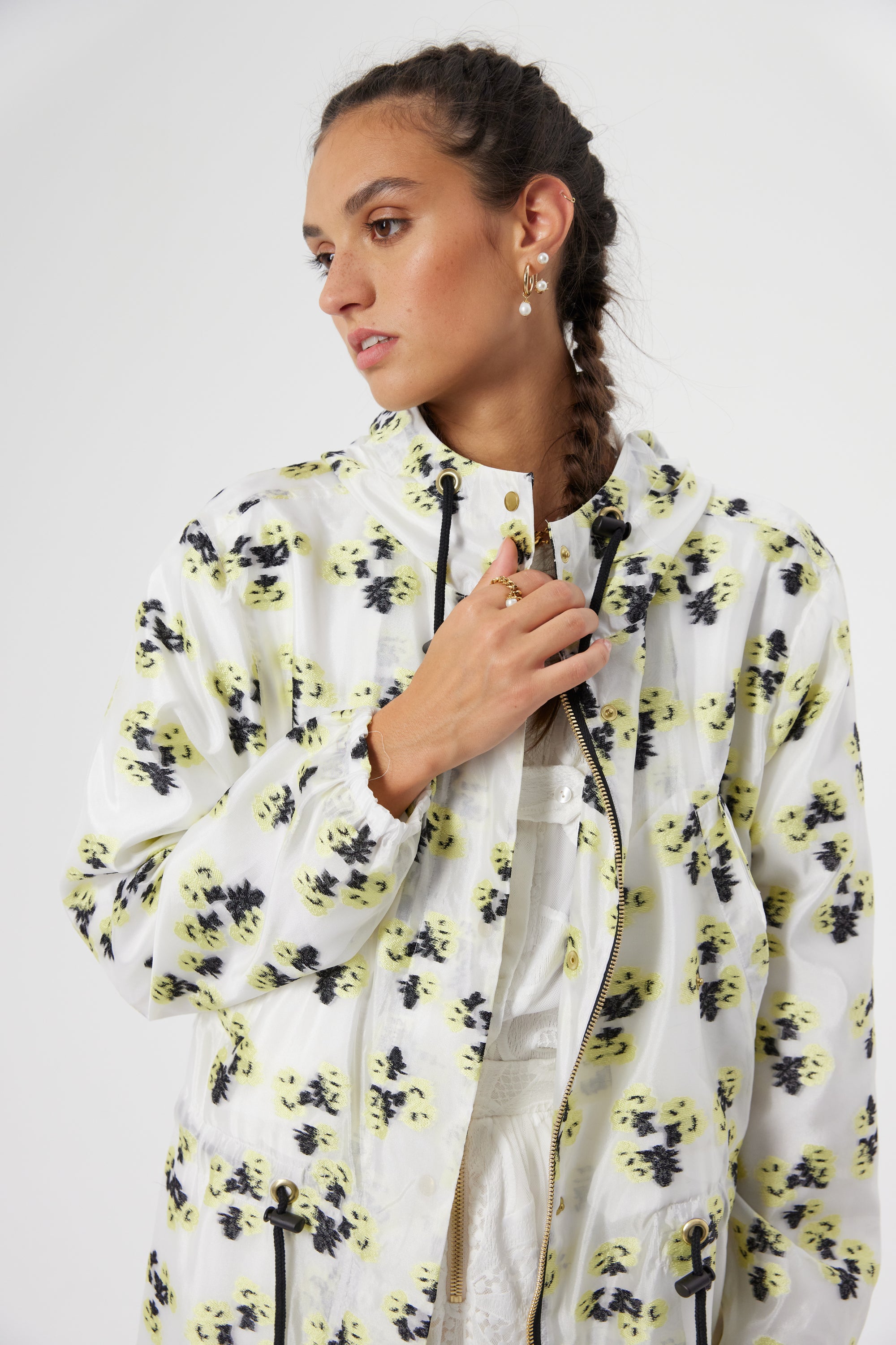 Onur parka in Firefly embroidery