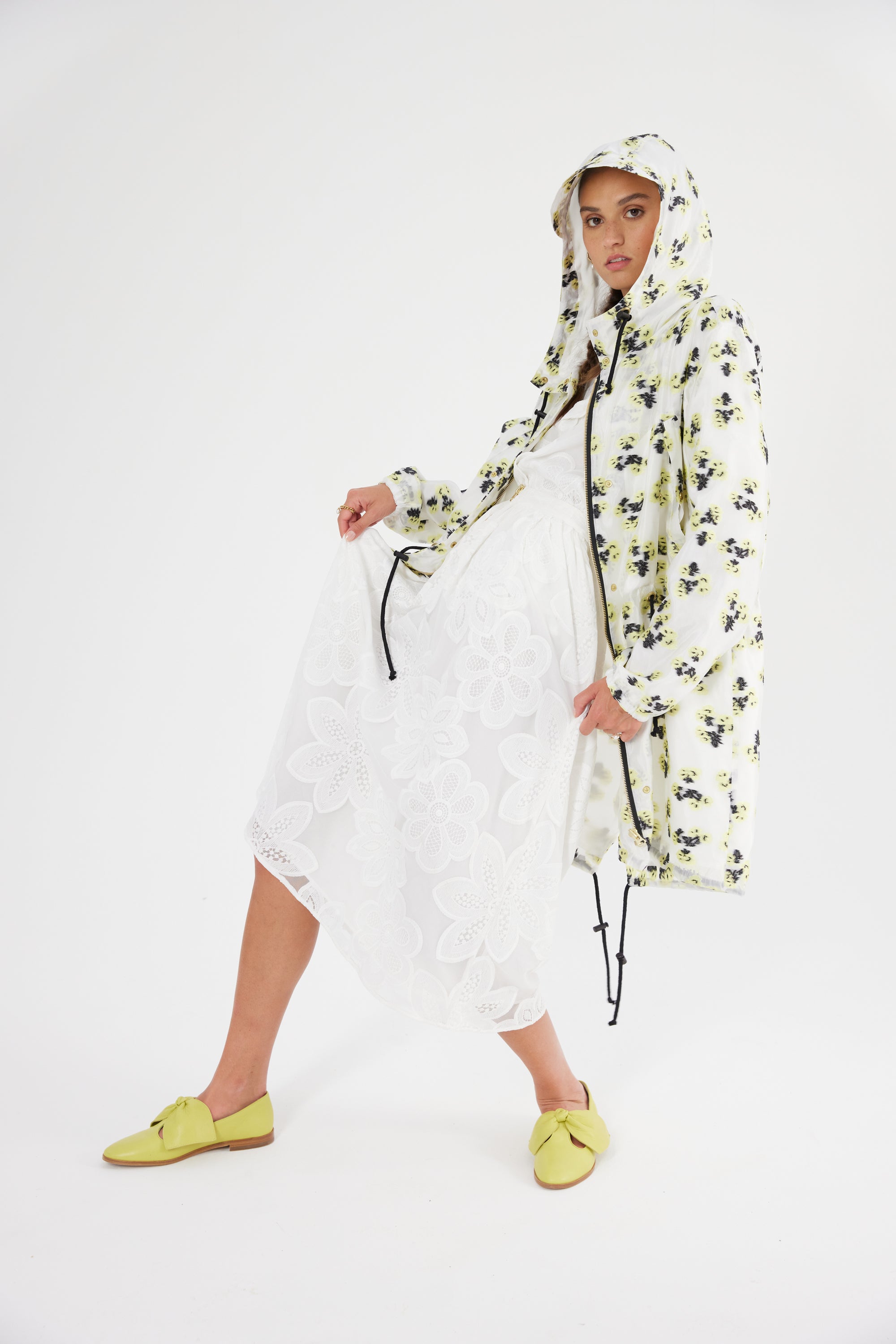 Onur parka in Firefly embroidery