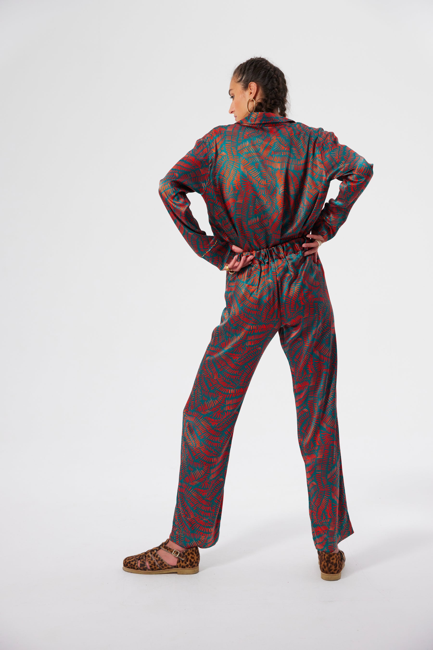 Pyjama Ulysse in Palmera print set