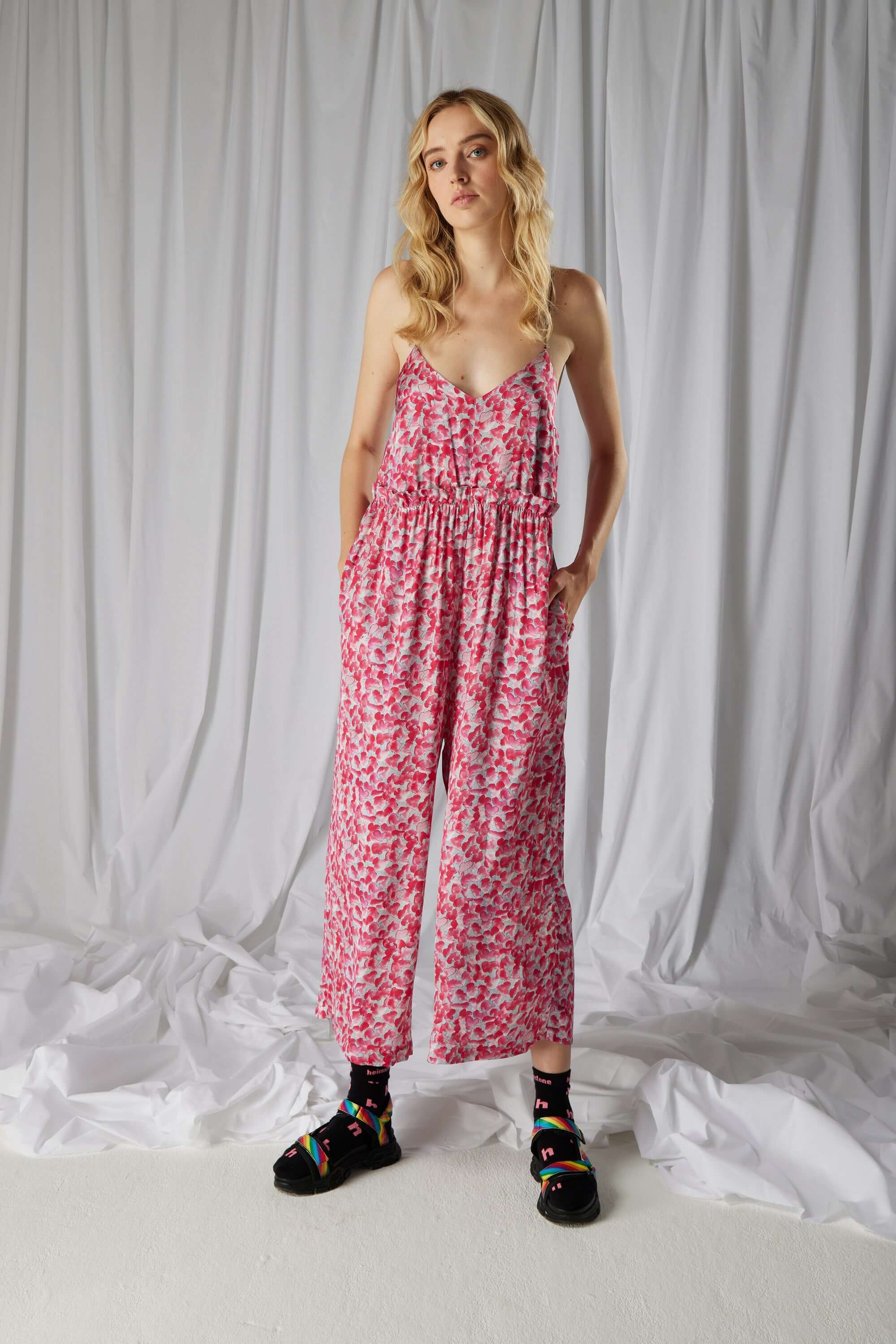 Lottie jumpsuit in Halo print
