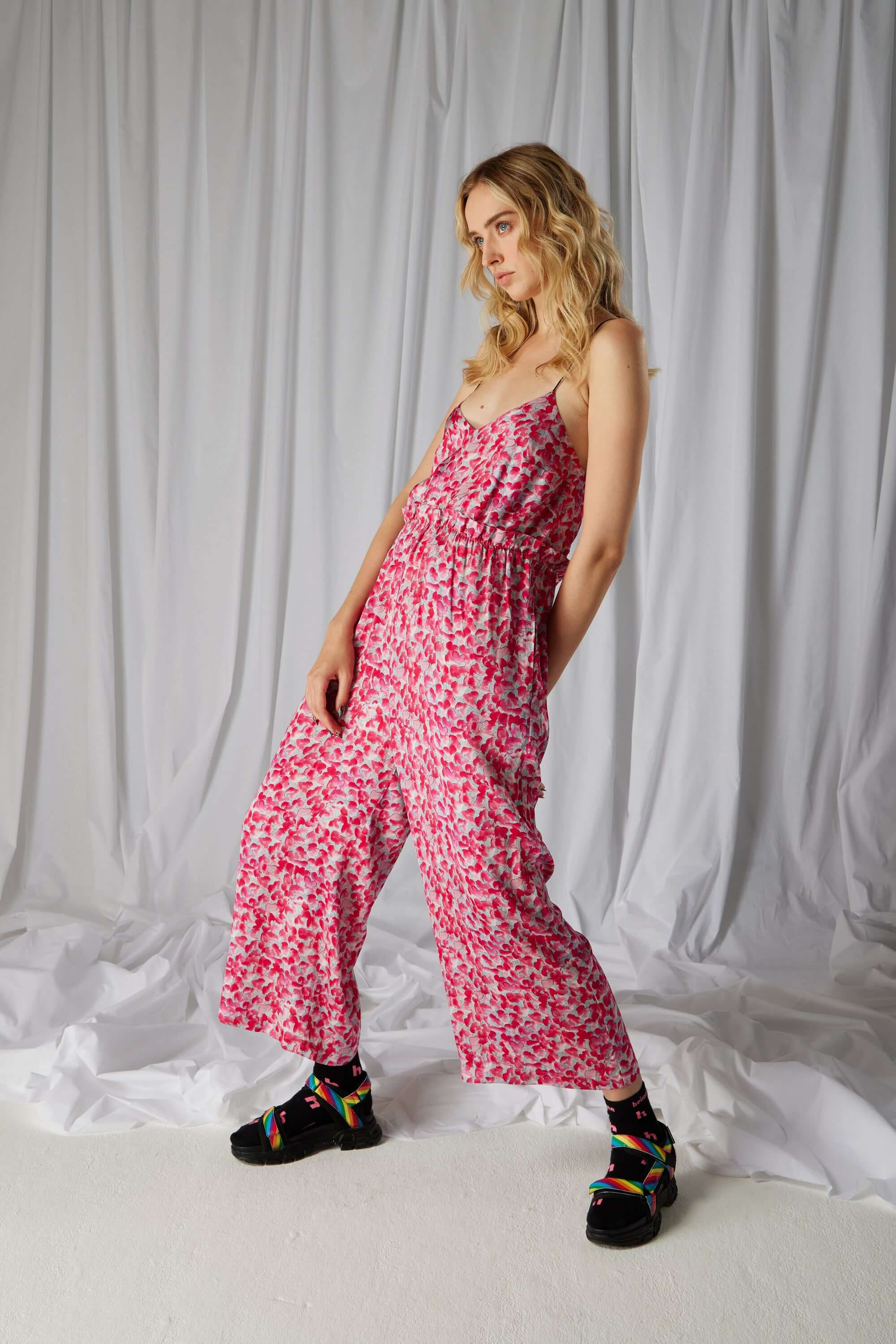 Lottie jumpsuit in Halo print