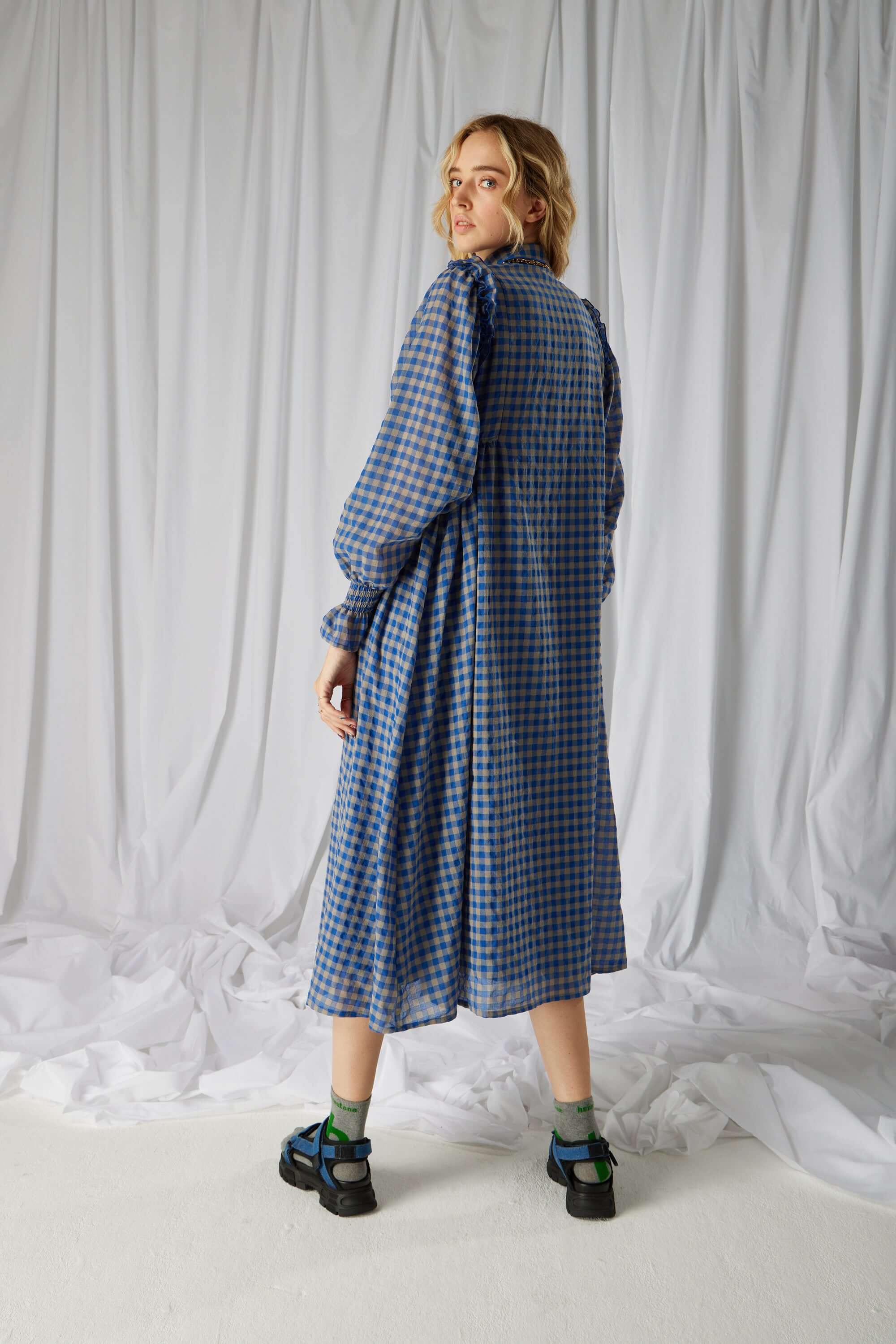 Oma dress in Major wool