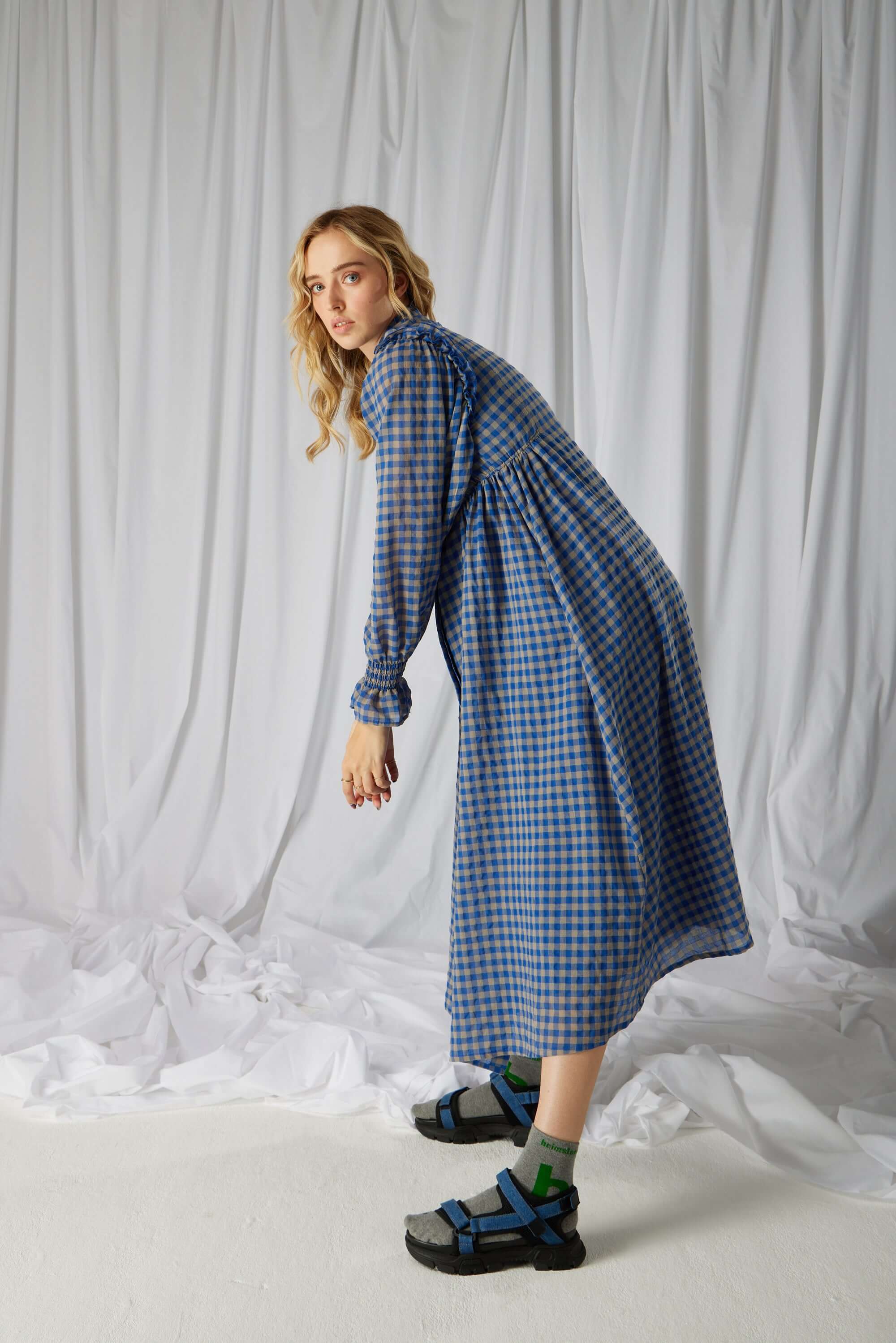 Oma dress in Major wool