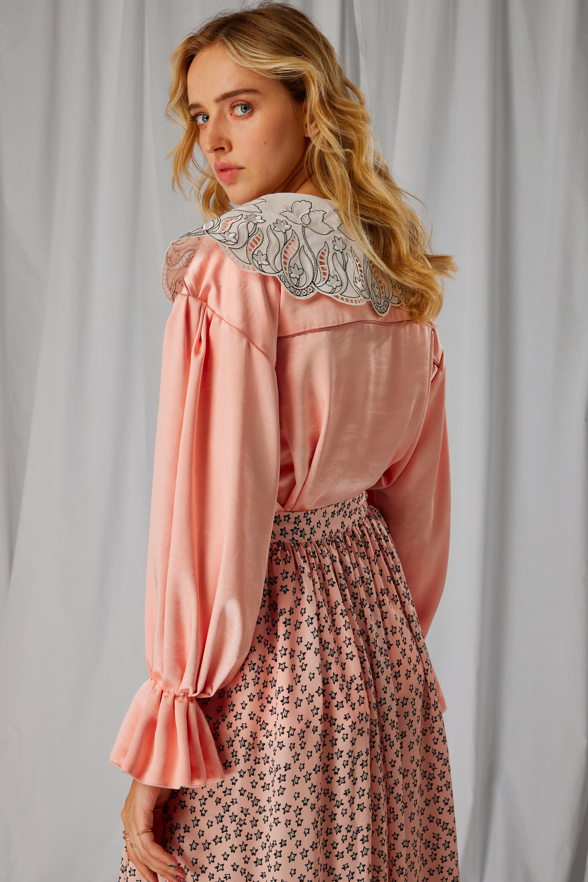 Chemise Trigalière en rose perle