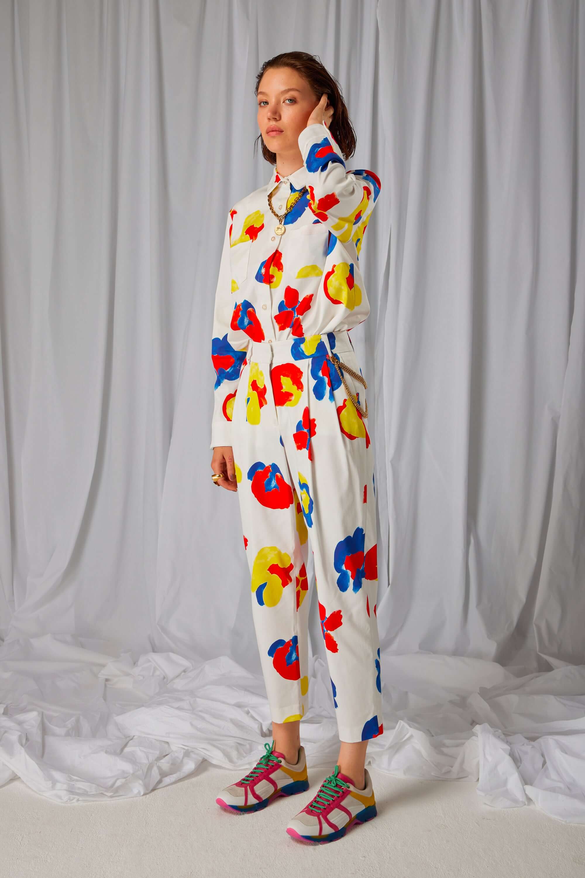 Gabriel pants in Primary print