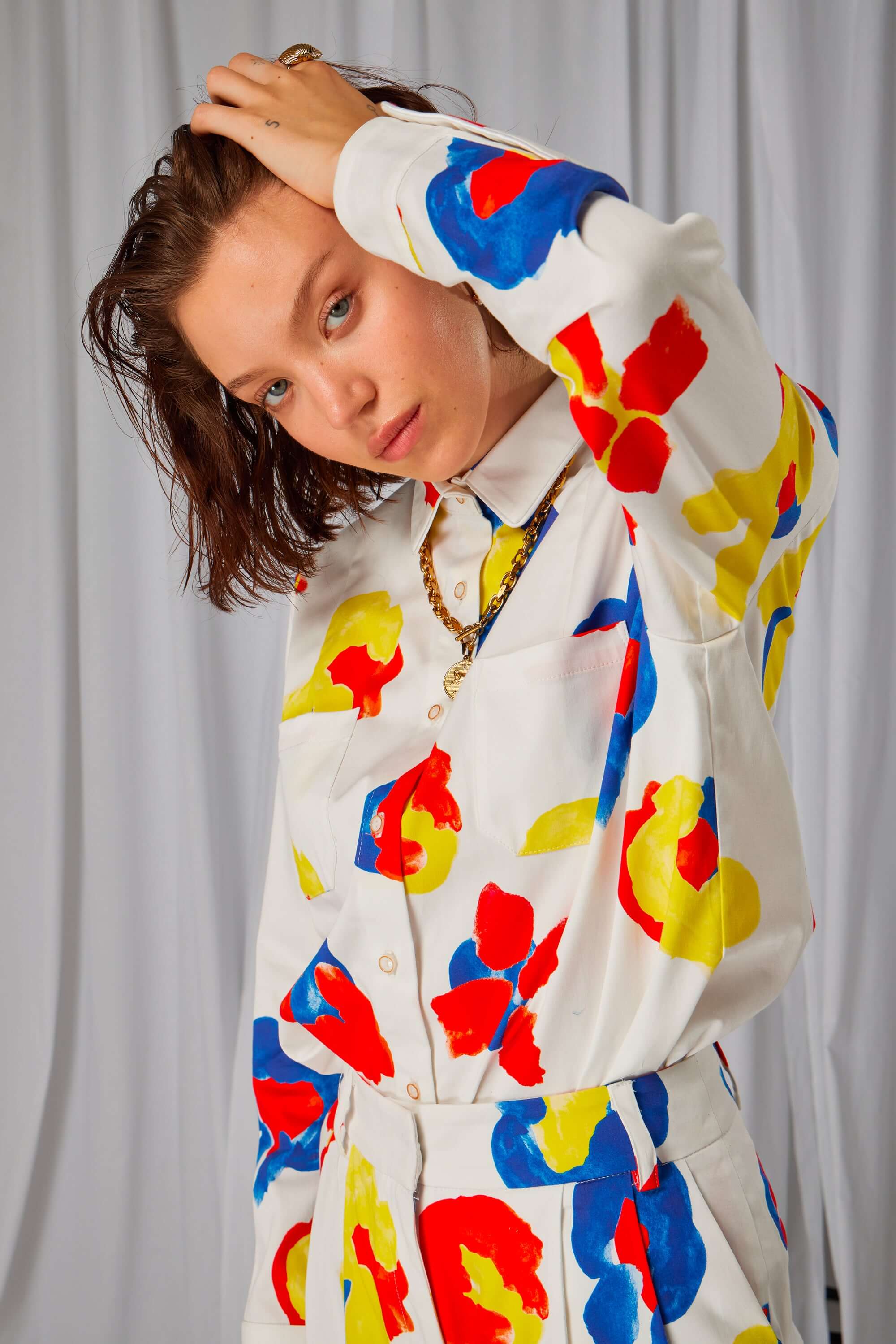 Dori shirt in Primary print