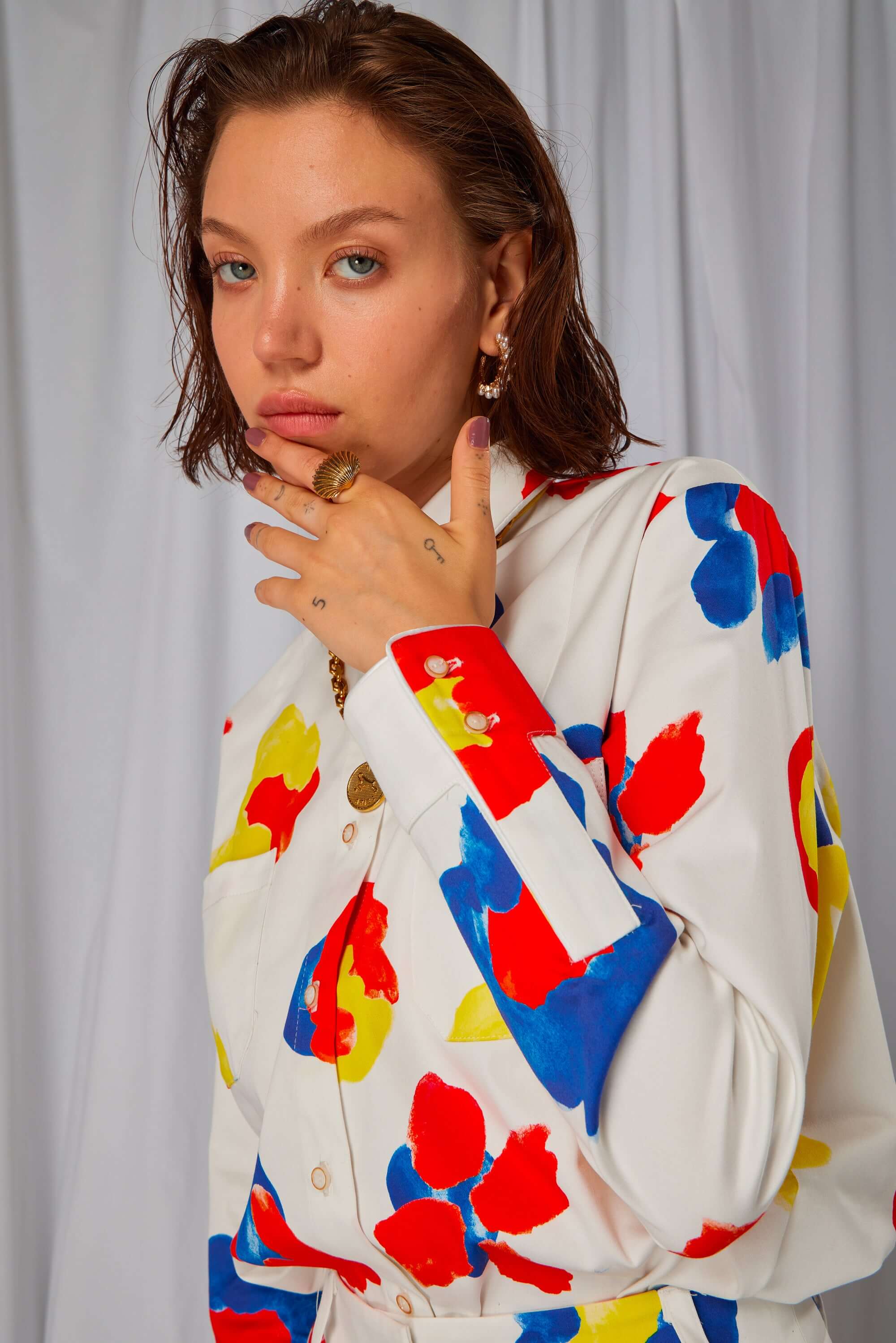 Dori shirt in Primary print