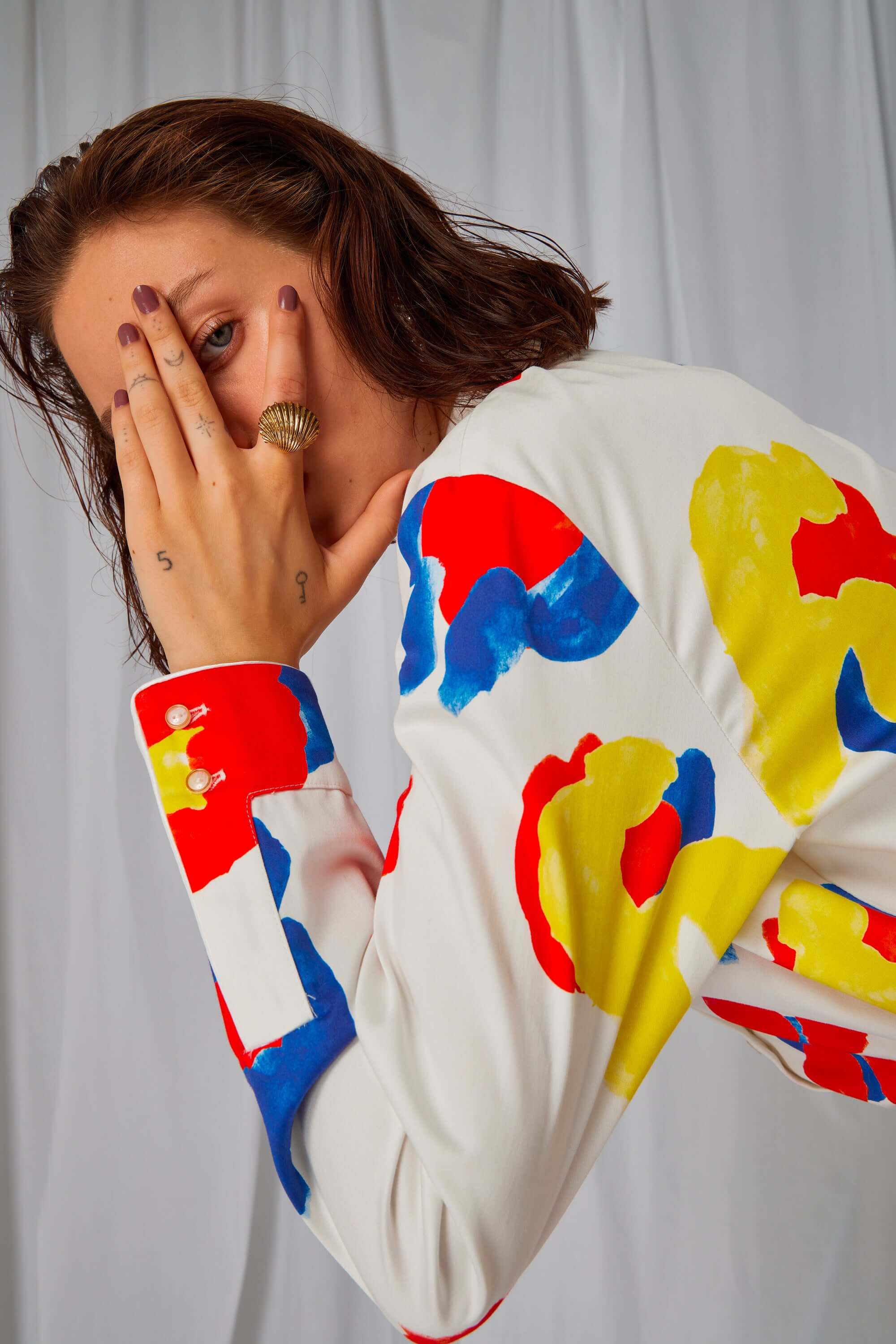 Dori shirt in Primary print