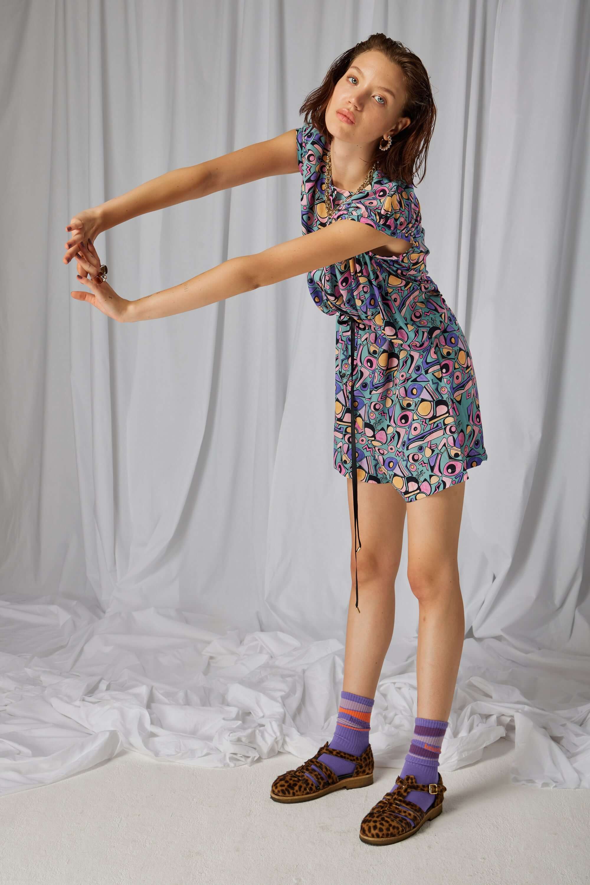 Goa jumpsuit in Miami Factory print