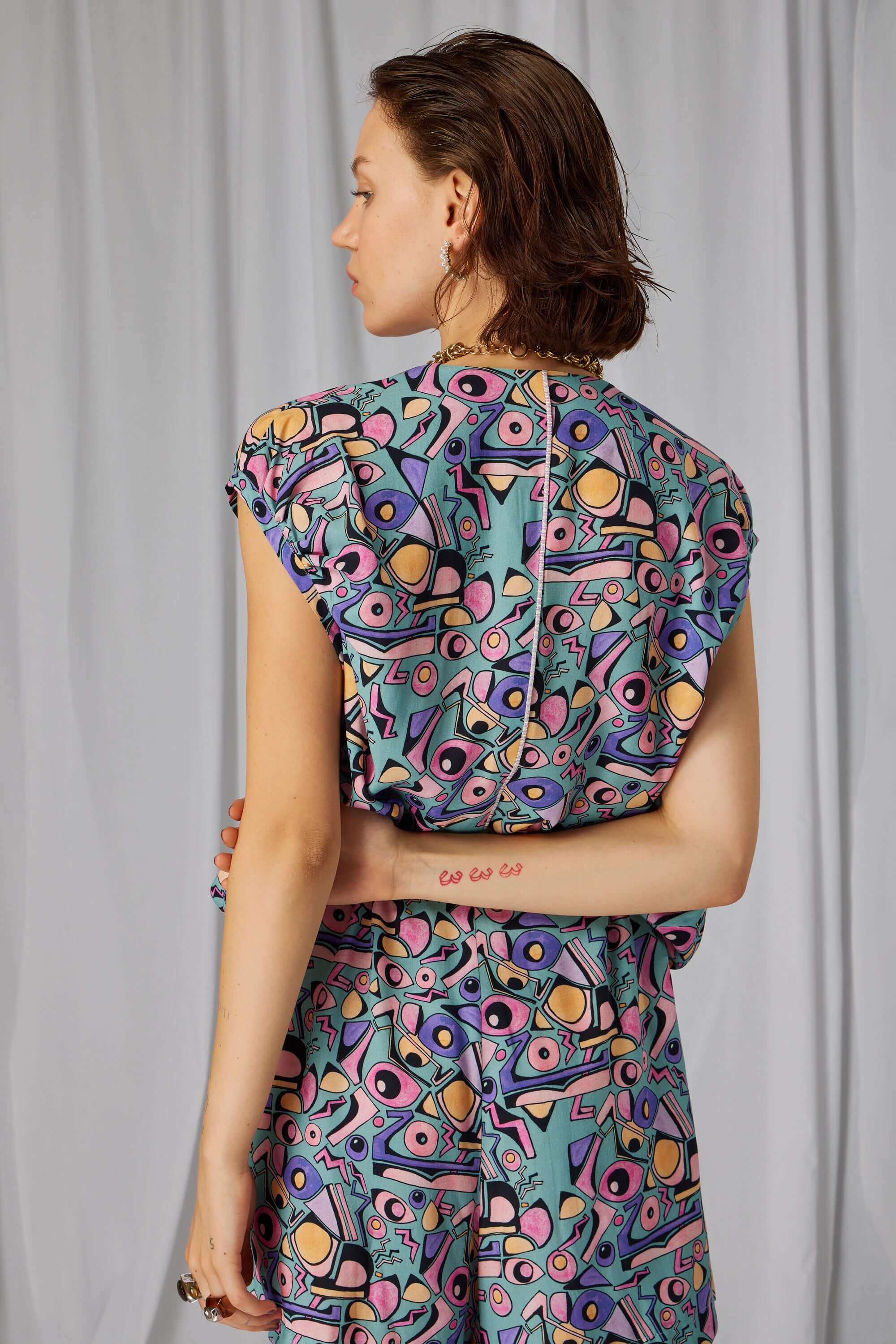 Goa jumpsuit in Miami Factory print