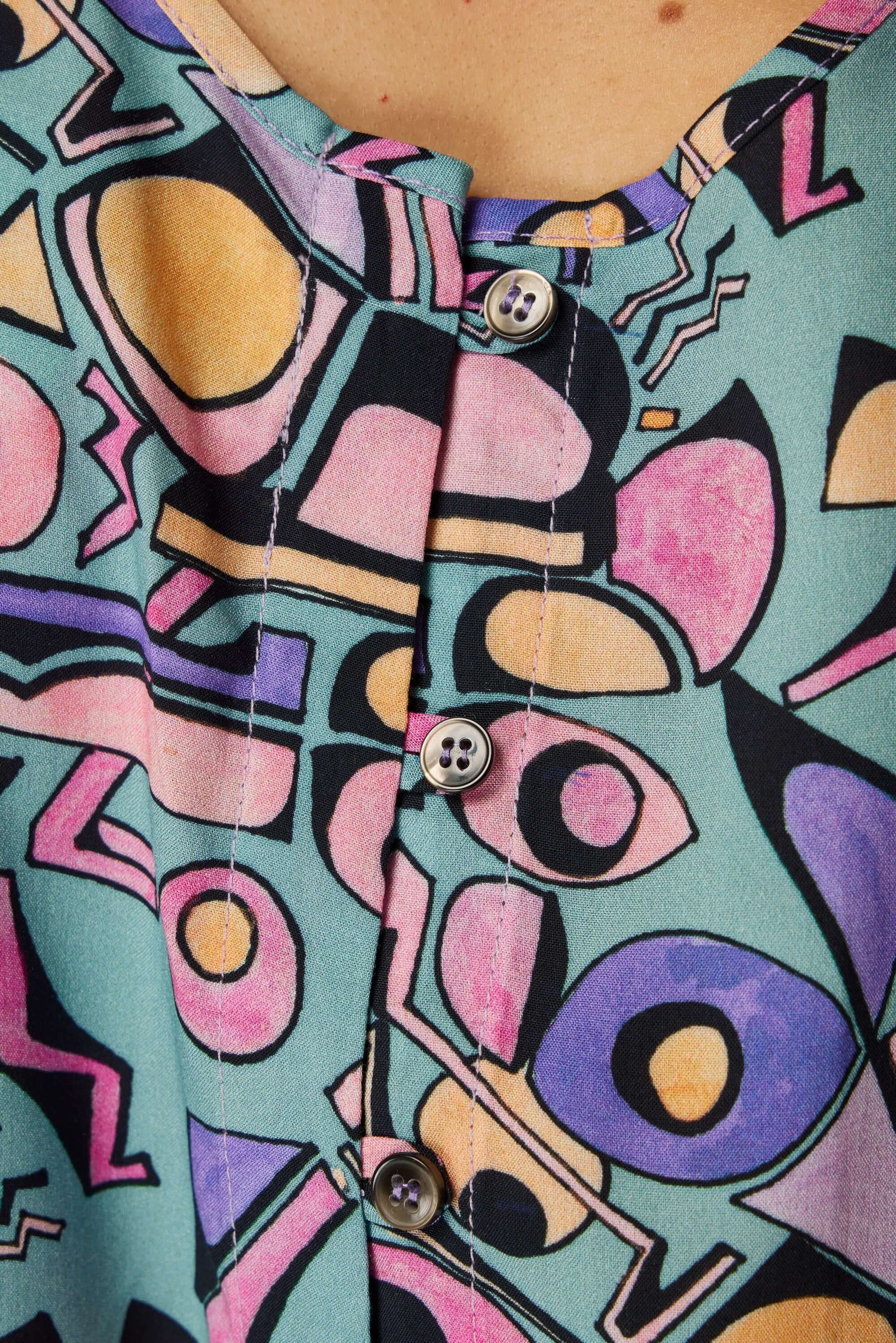 Willy top in Miami Factory print