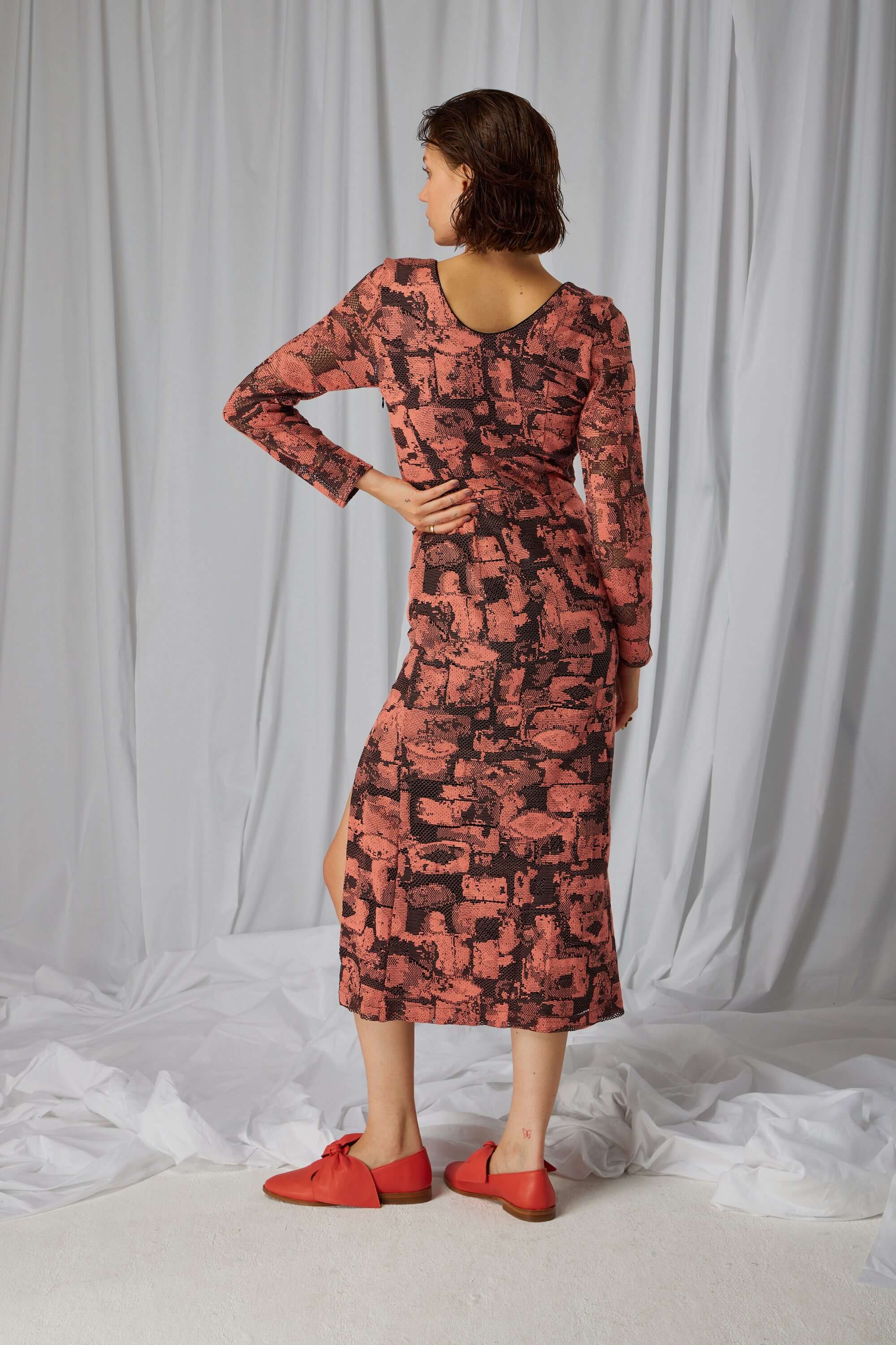 Pete dress in Brutalistic lace