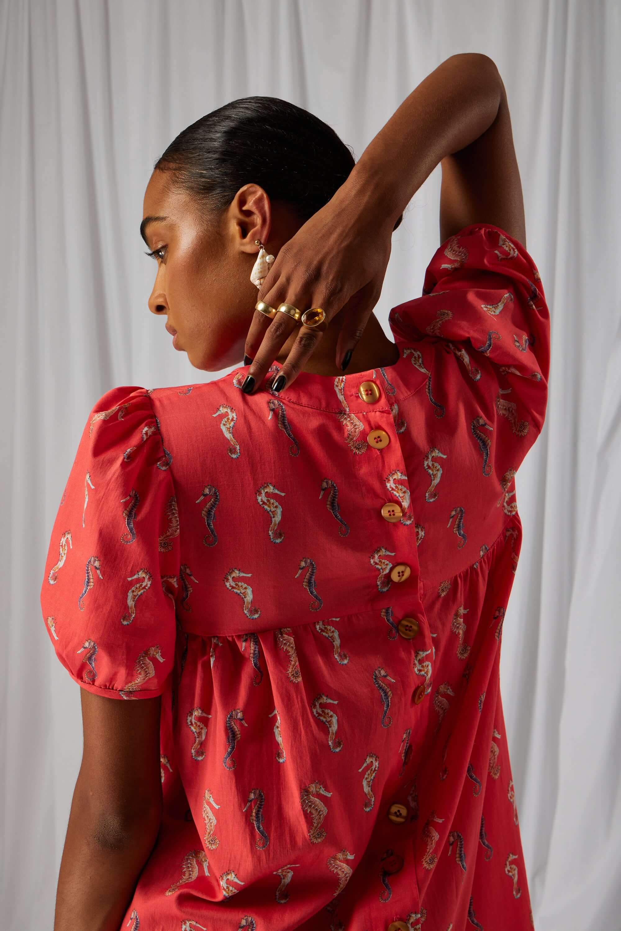 Gaya dress in Gravure print
