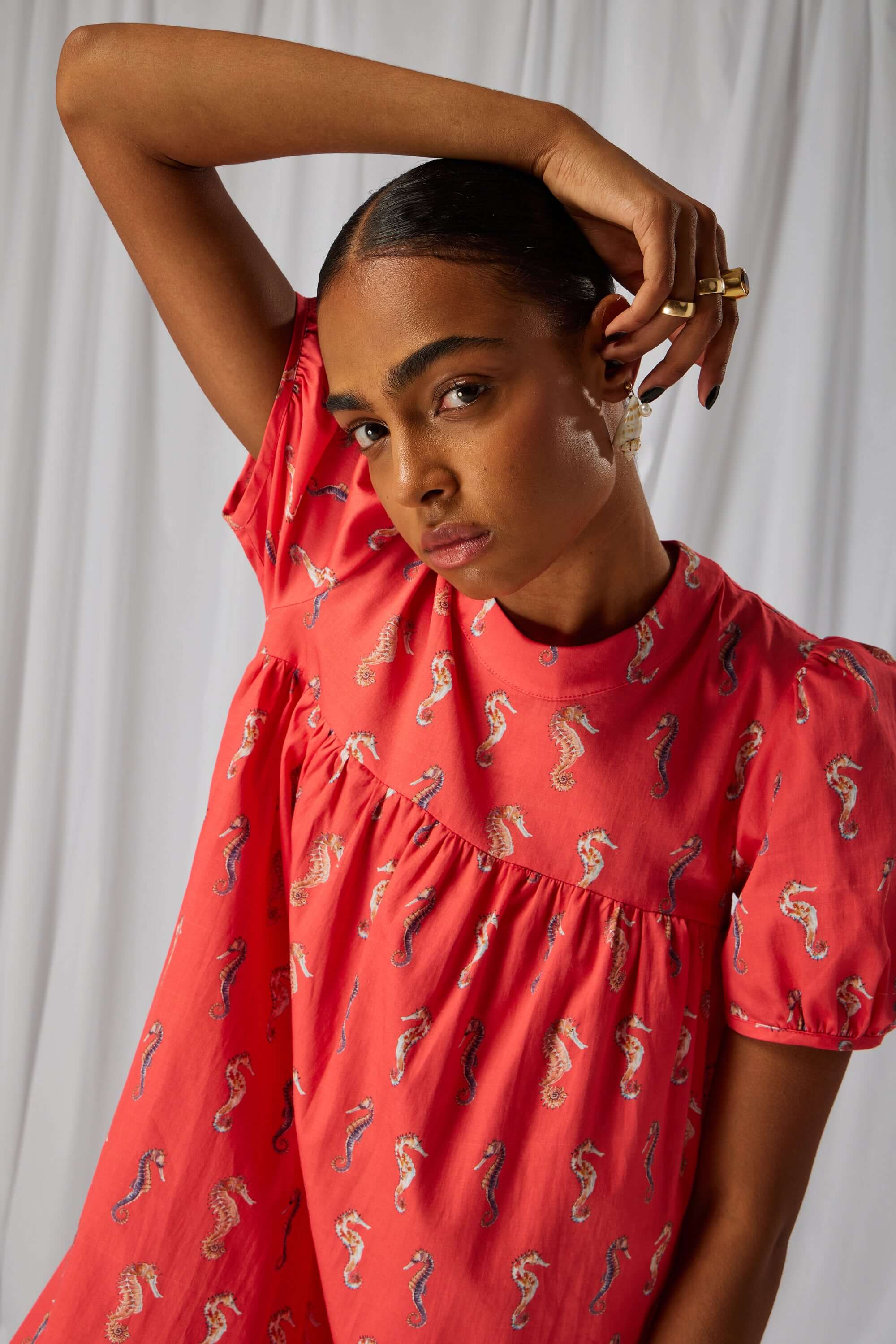Gaya dress in Gravure print