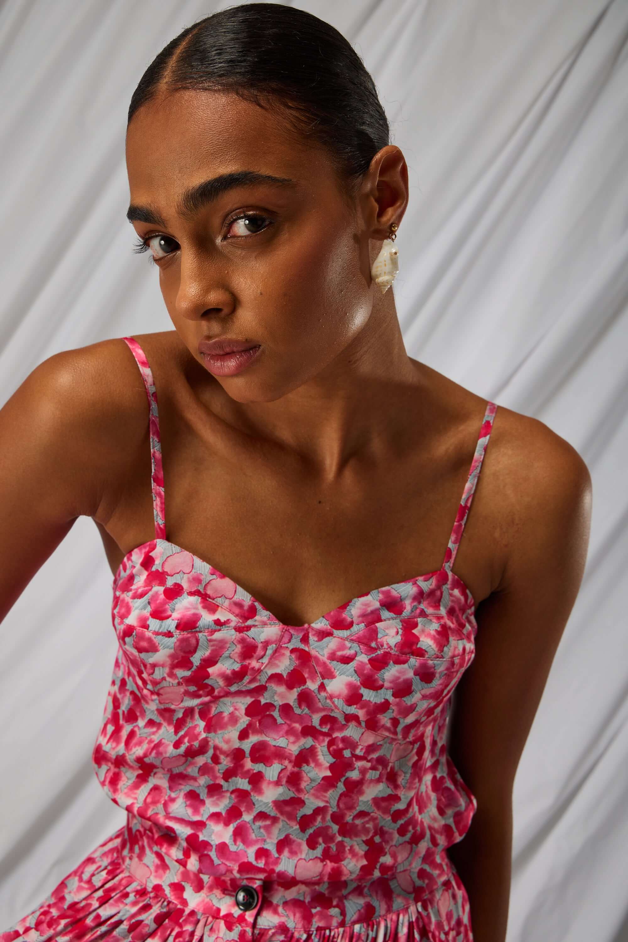 Nelson top in Halo print