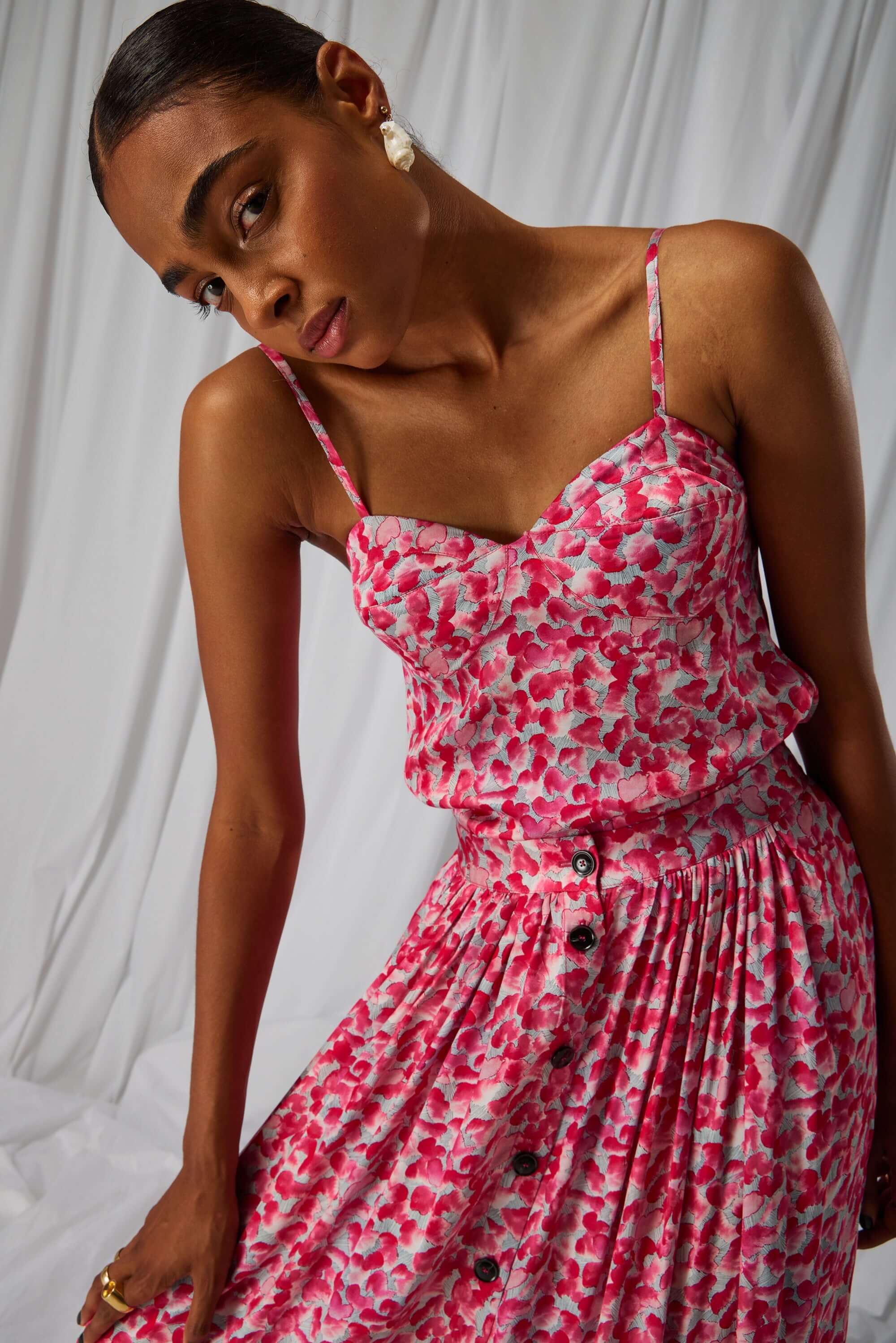 Nelson top in Halo print