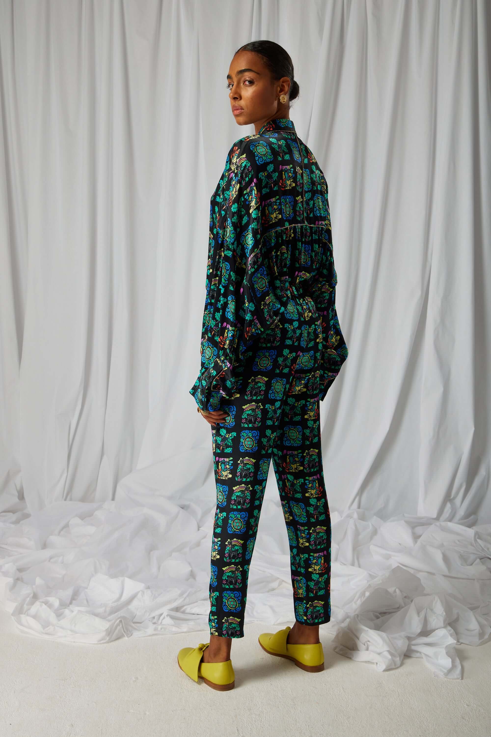 Melchior pants in Moonlight print