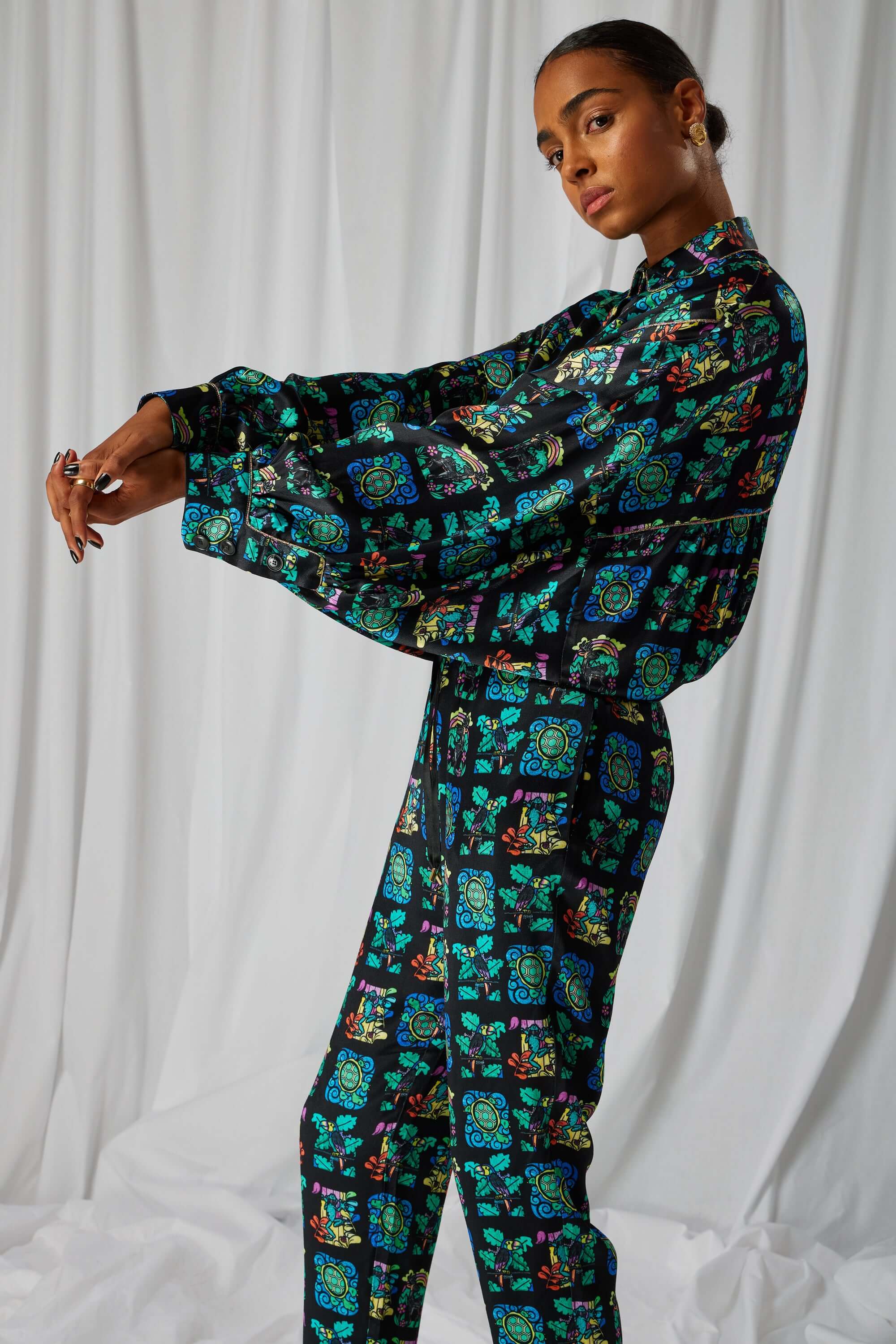 Tasman shirt in Moonlight print