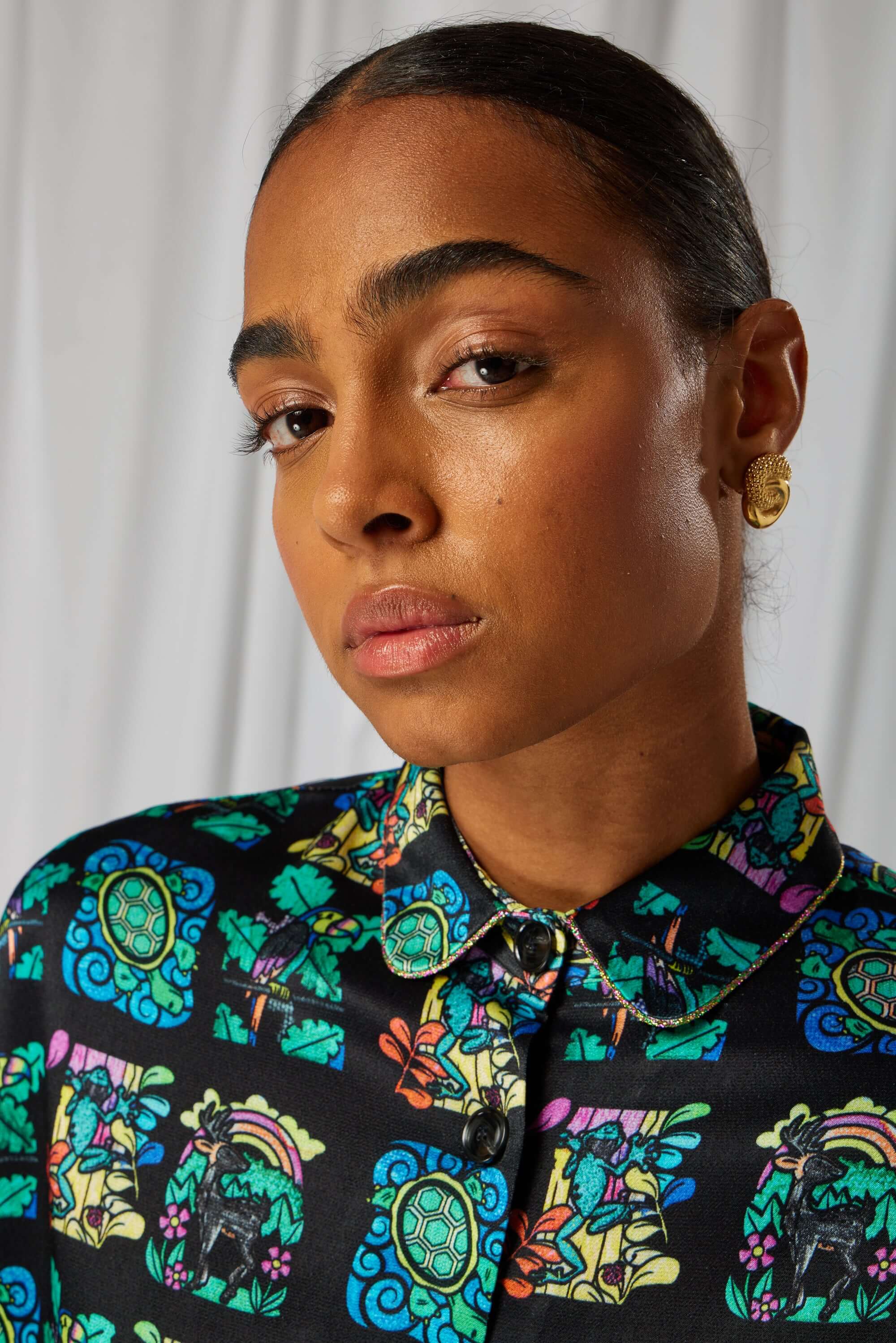 Tasman shirt in Moonlight print