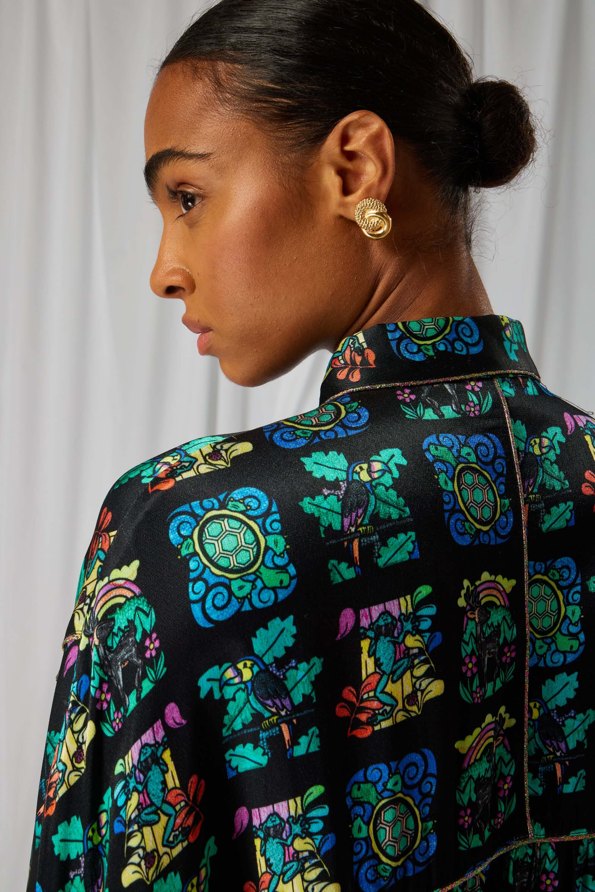 Tasman shirt in Moonlight print