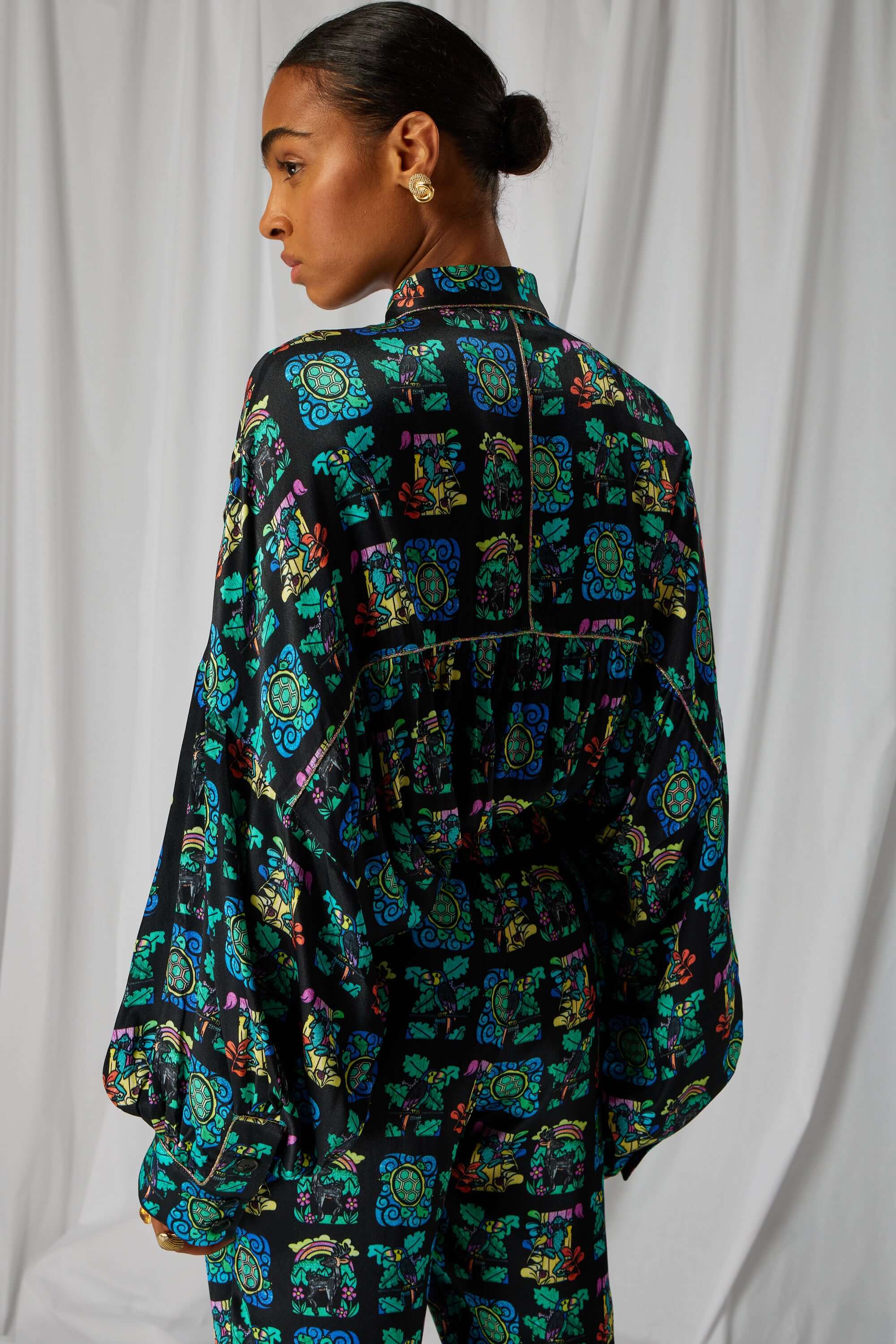 Tasman shirt in Moonlight print