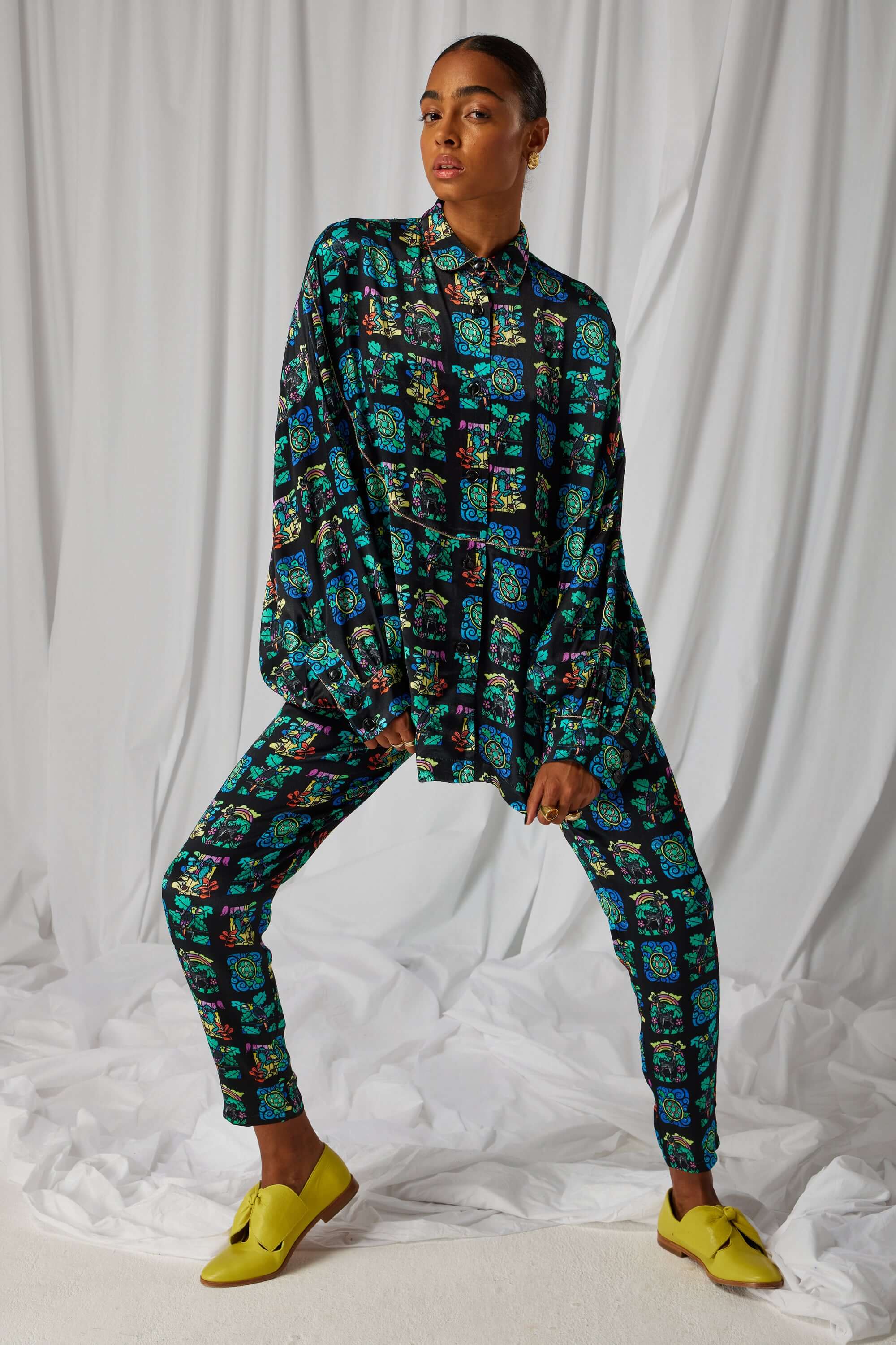 Tasman shirt in Moonlight print