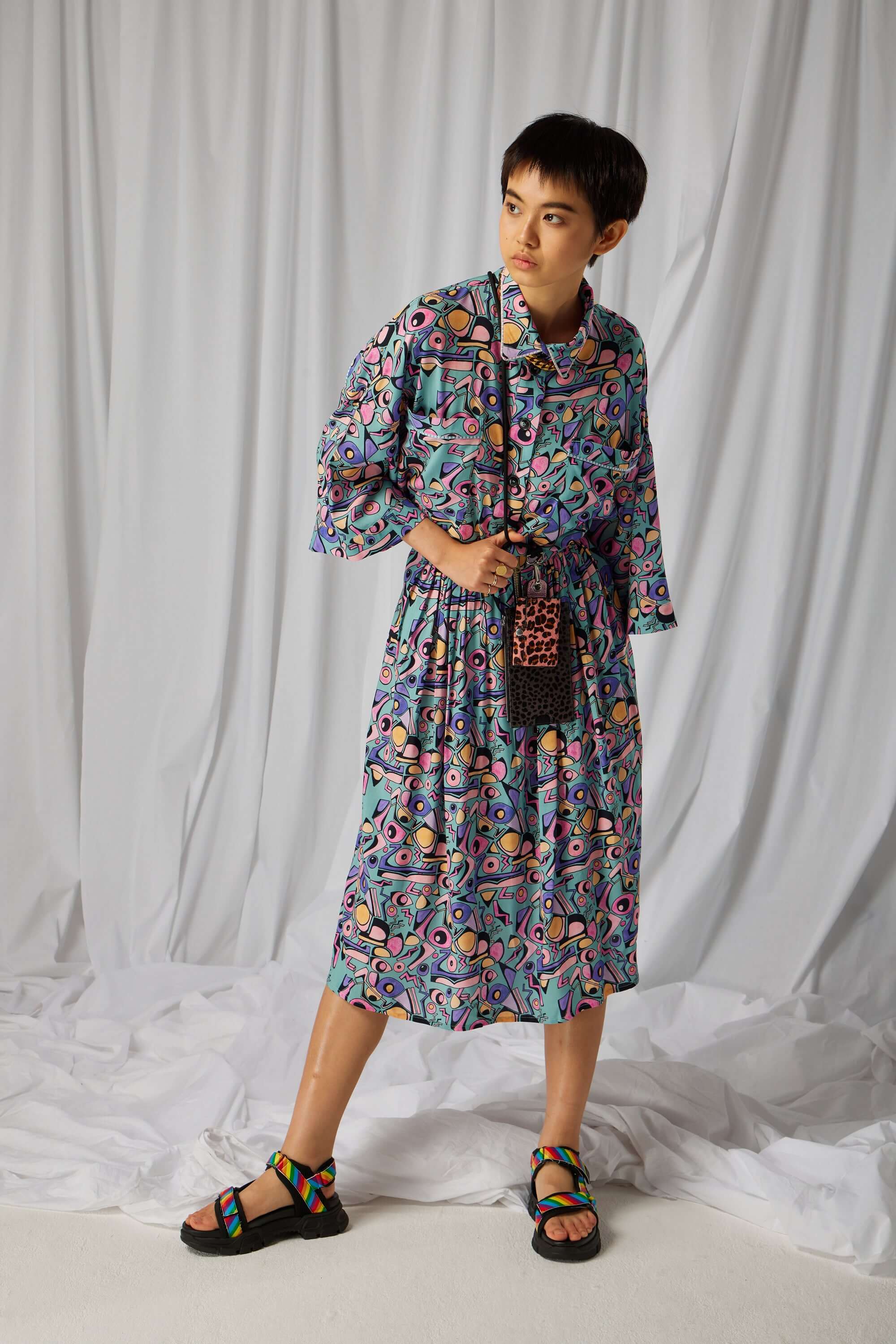 Orso skirt in Miami Factory print