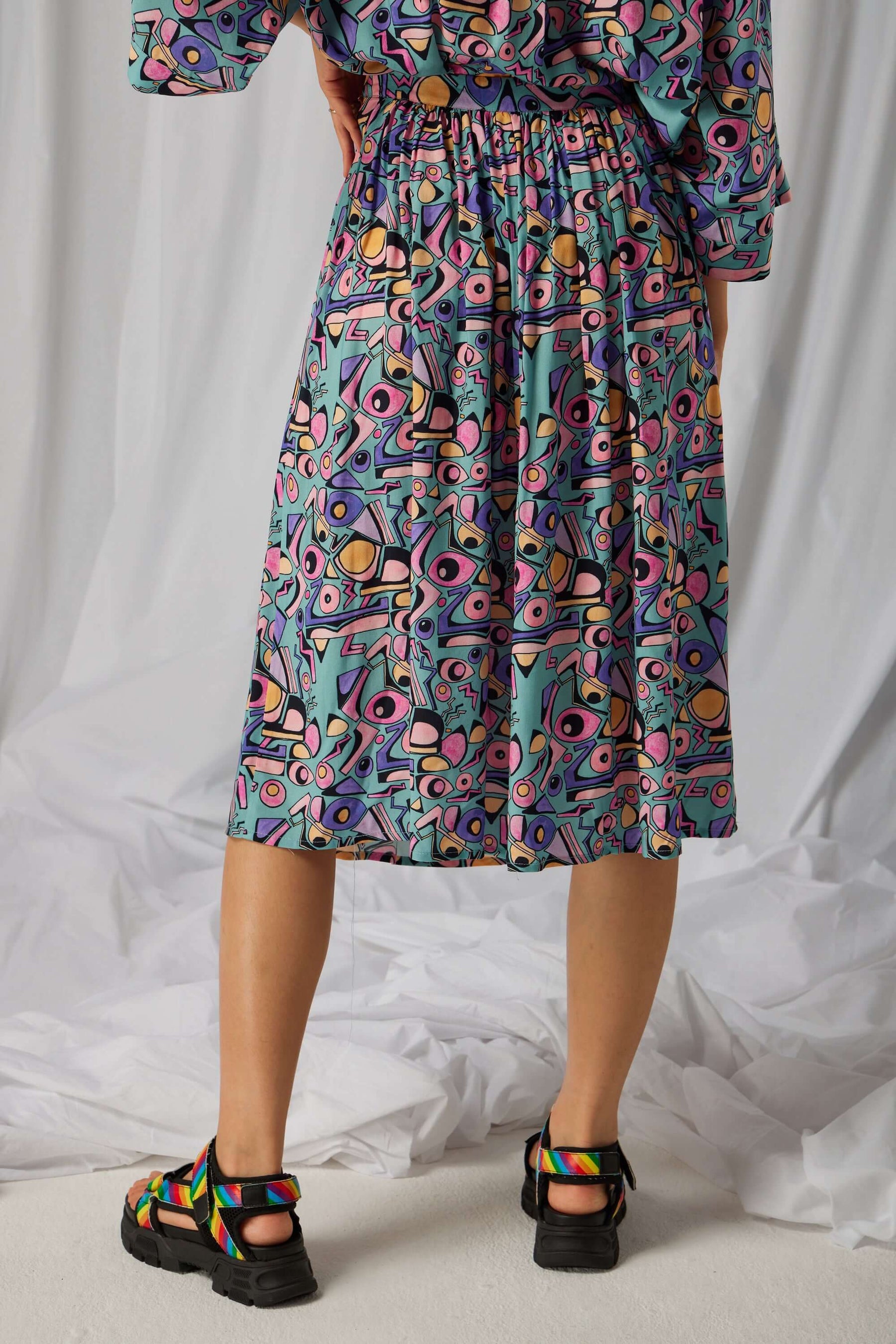 Orso skirt in Miami Factory print
