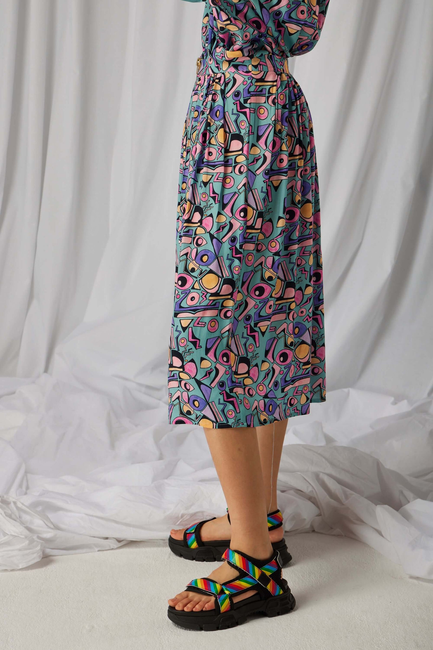 Orso skirt in Miami Factory print