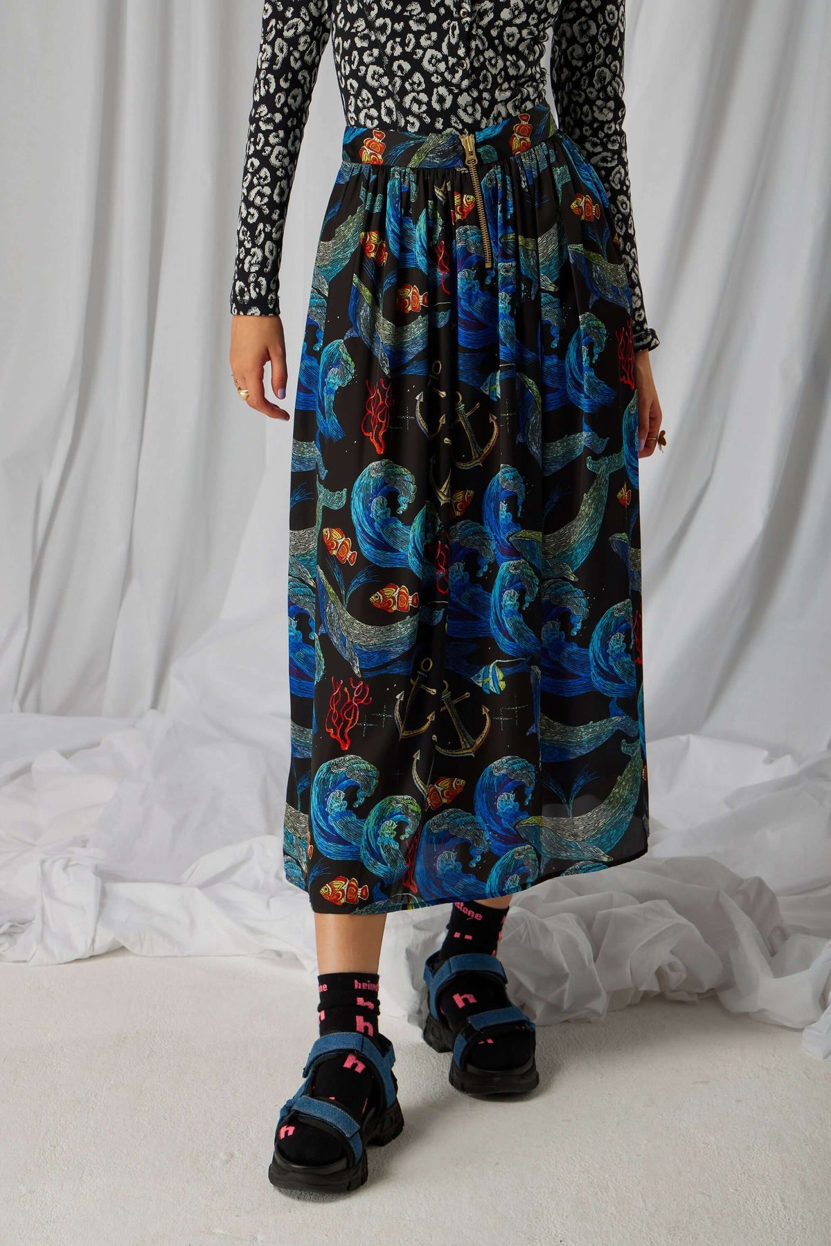 Orso skirt in Storm print