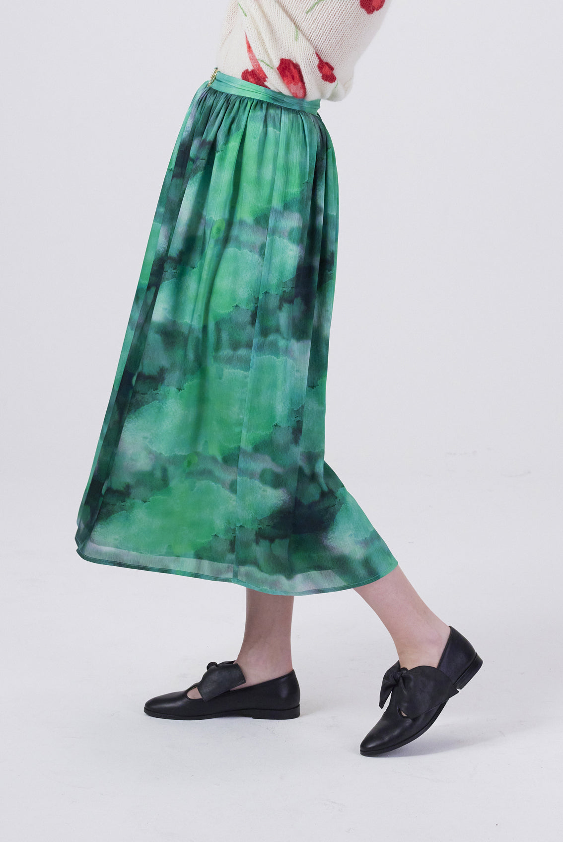 Orso skirt in Moss print