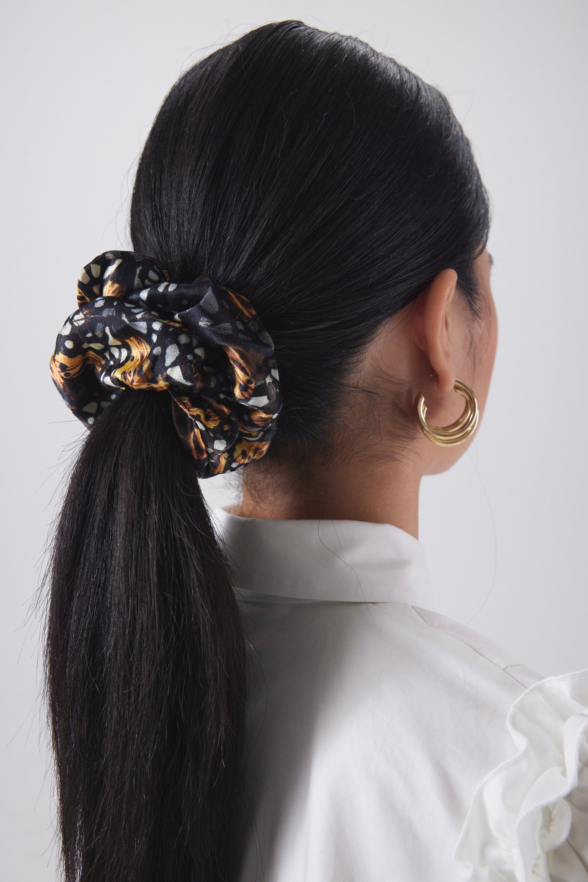 Scrunchie in Hunter print