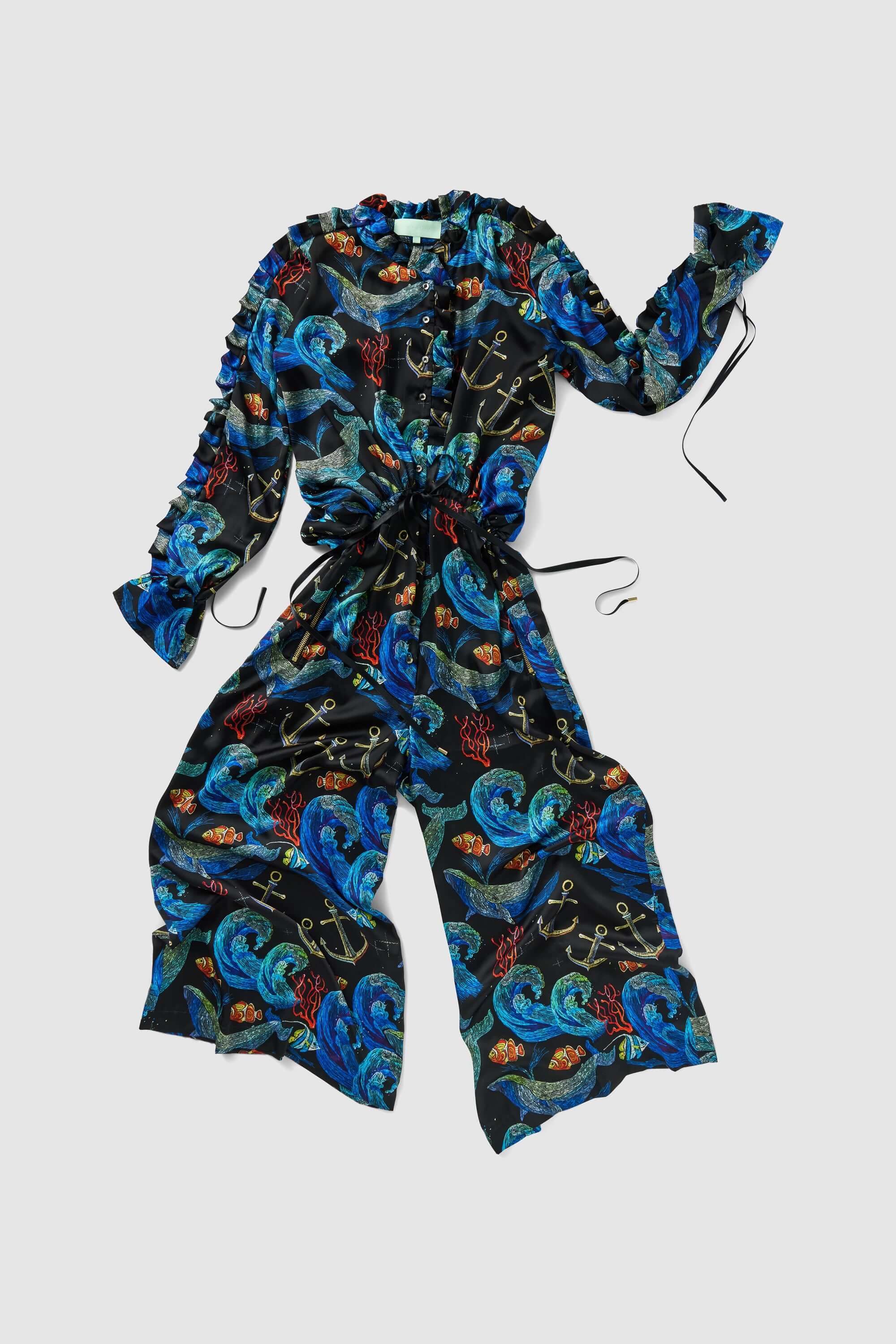 Gil jumpsuit in Storm print