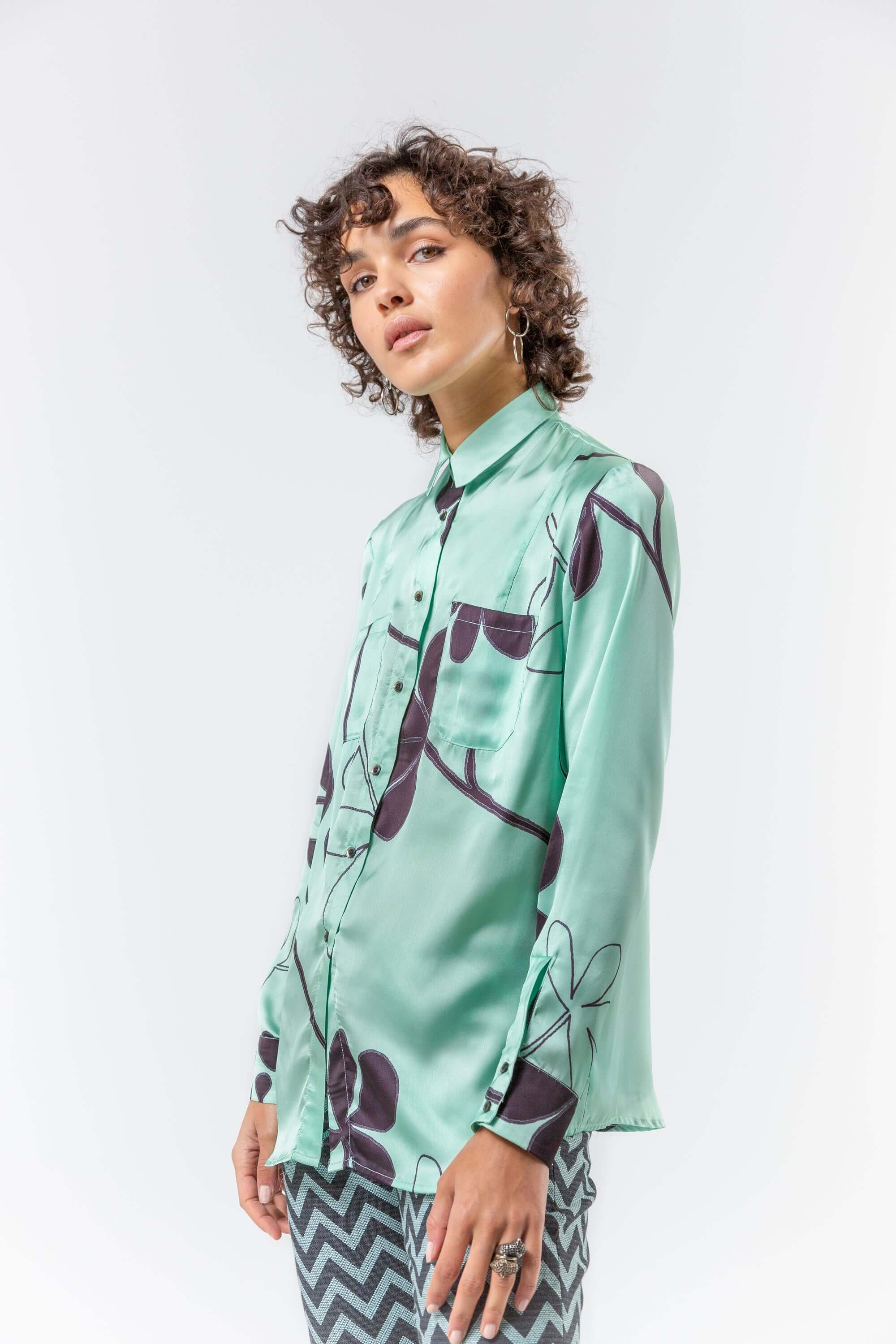 Chemise Dori en imprimé clover