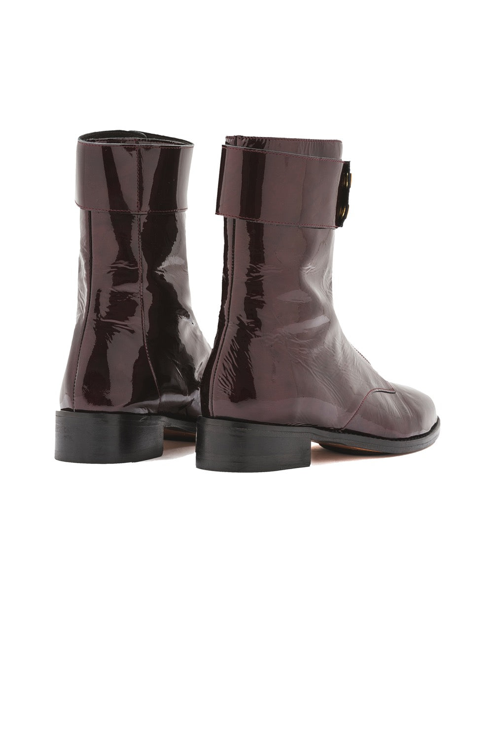 Woodstock Rangers boots in burgundy leather