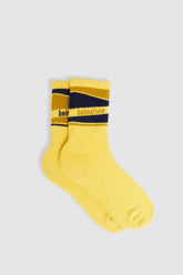 Sport socks in yellow Wave
