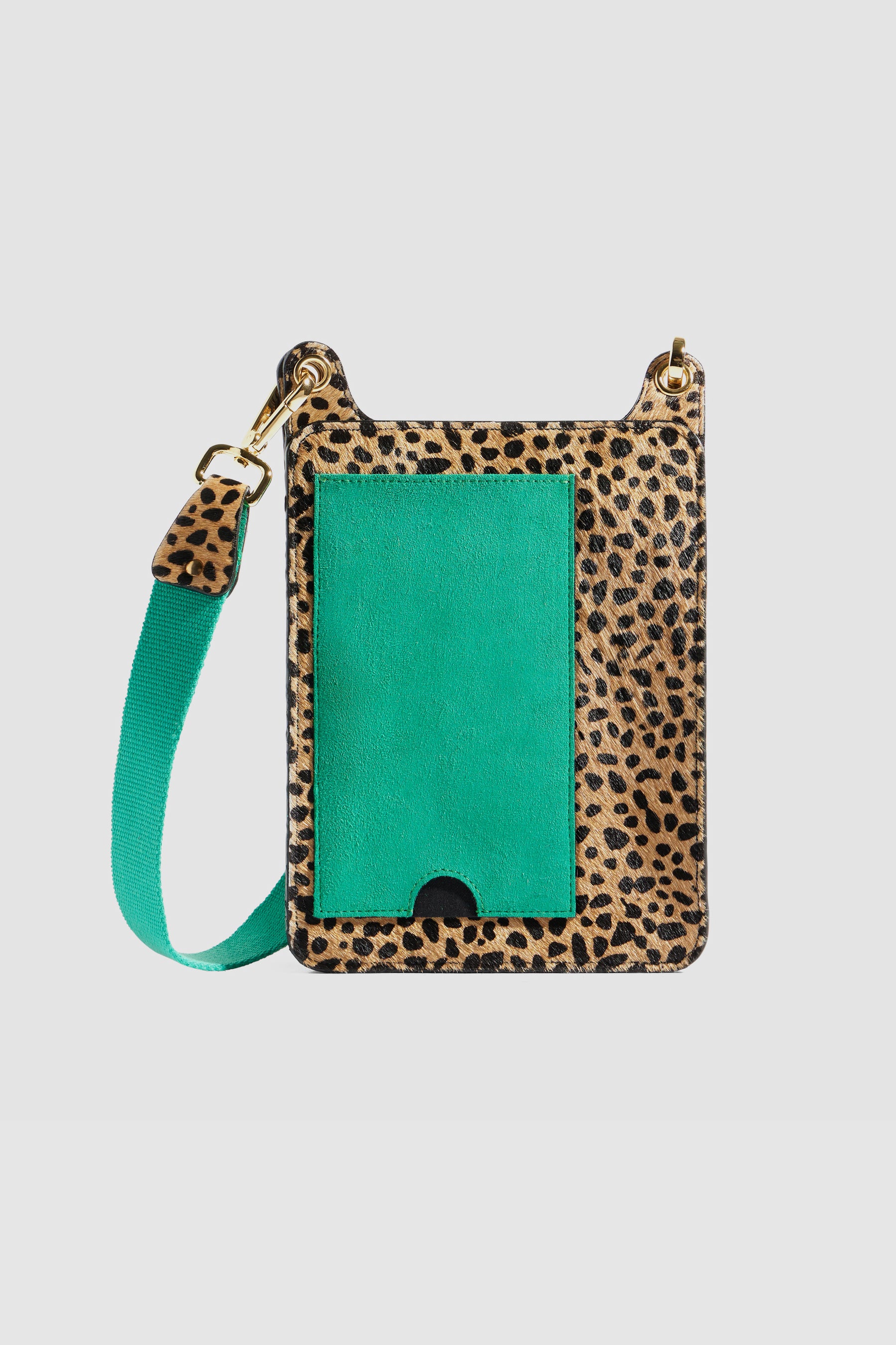 Stanley satchel in Cheetah printed leather