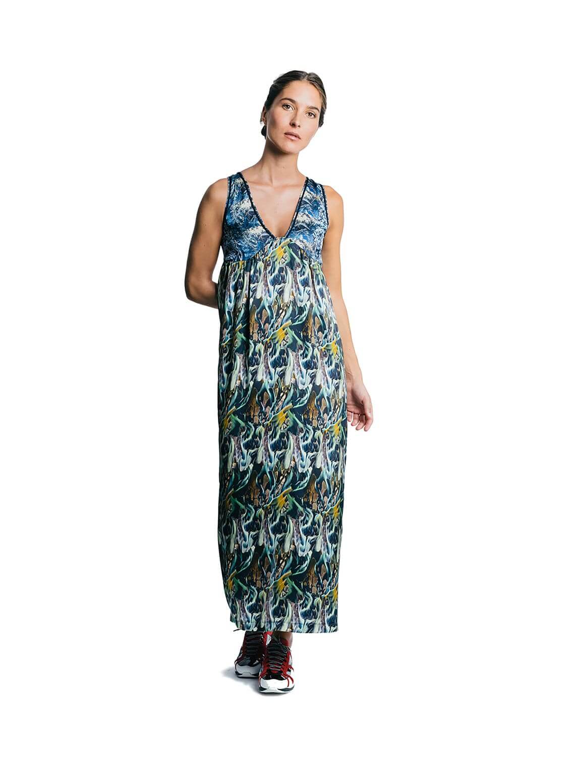 Alberta dress in mystique print | Heimstone