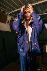 Jack sweat in Tiger printed fleece