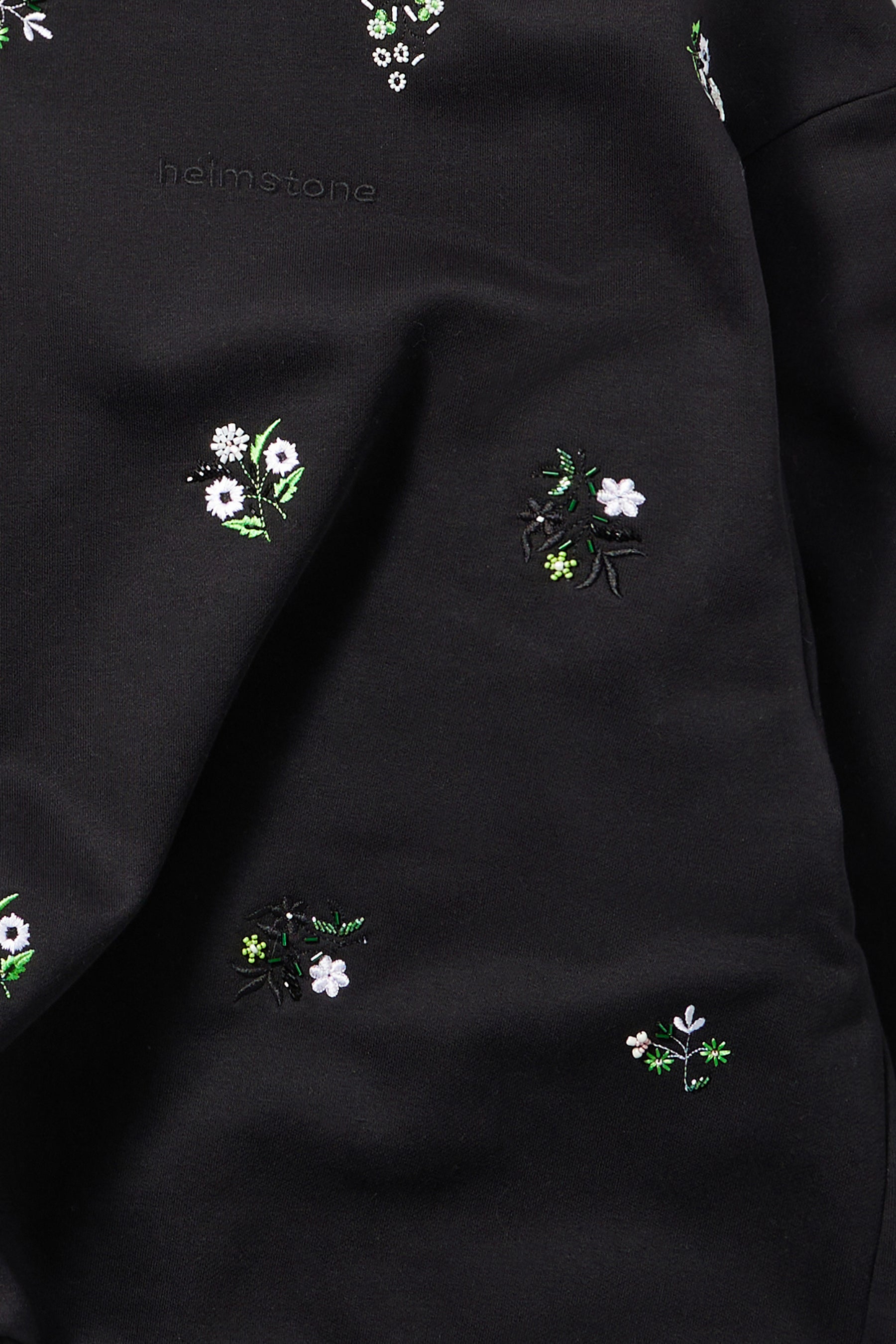 Elliott pants in black beaded embroidered fleece