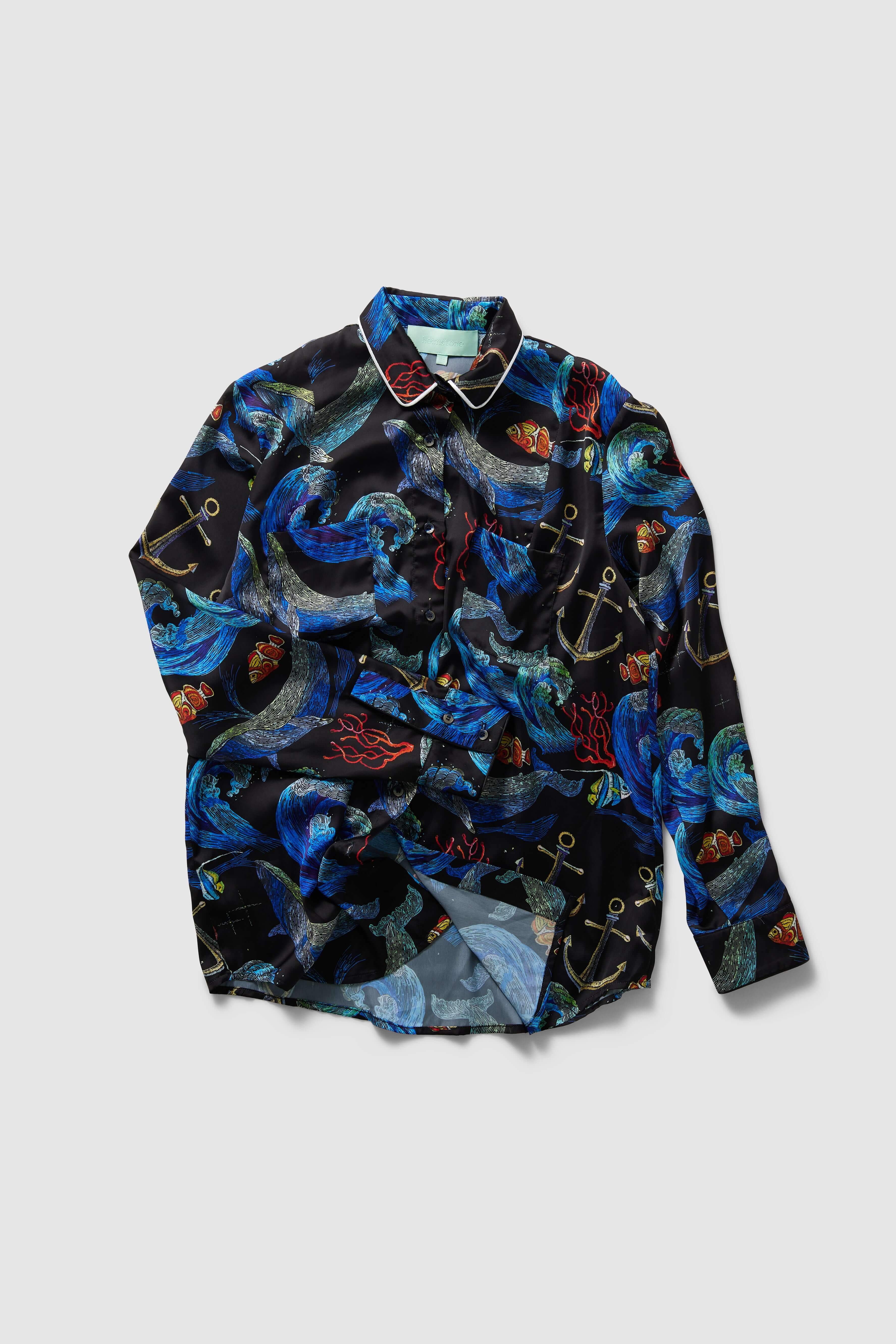 Dori shirt in Storm print