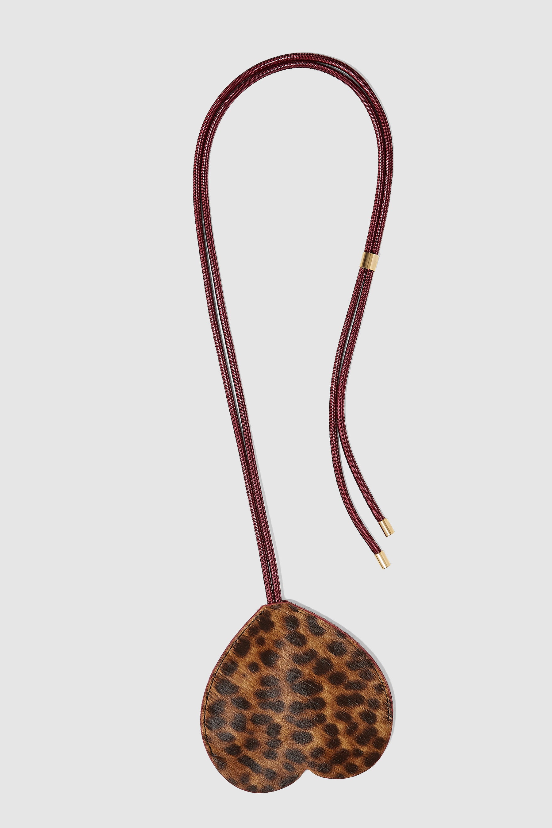 The Minis - Porte-clef à cordon en cuir imprimé léopard